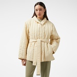 Calvin Klein Padded Vertıcal Quilt Kadın Krem Ceket