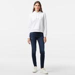 Guess Mini Organic Soft Fleece 350 Kadın Beyaz Sweatshirt