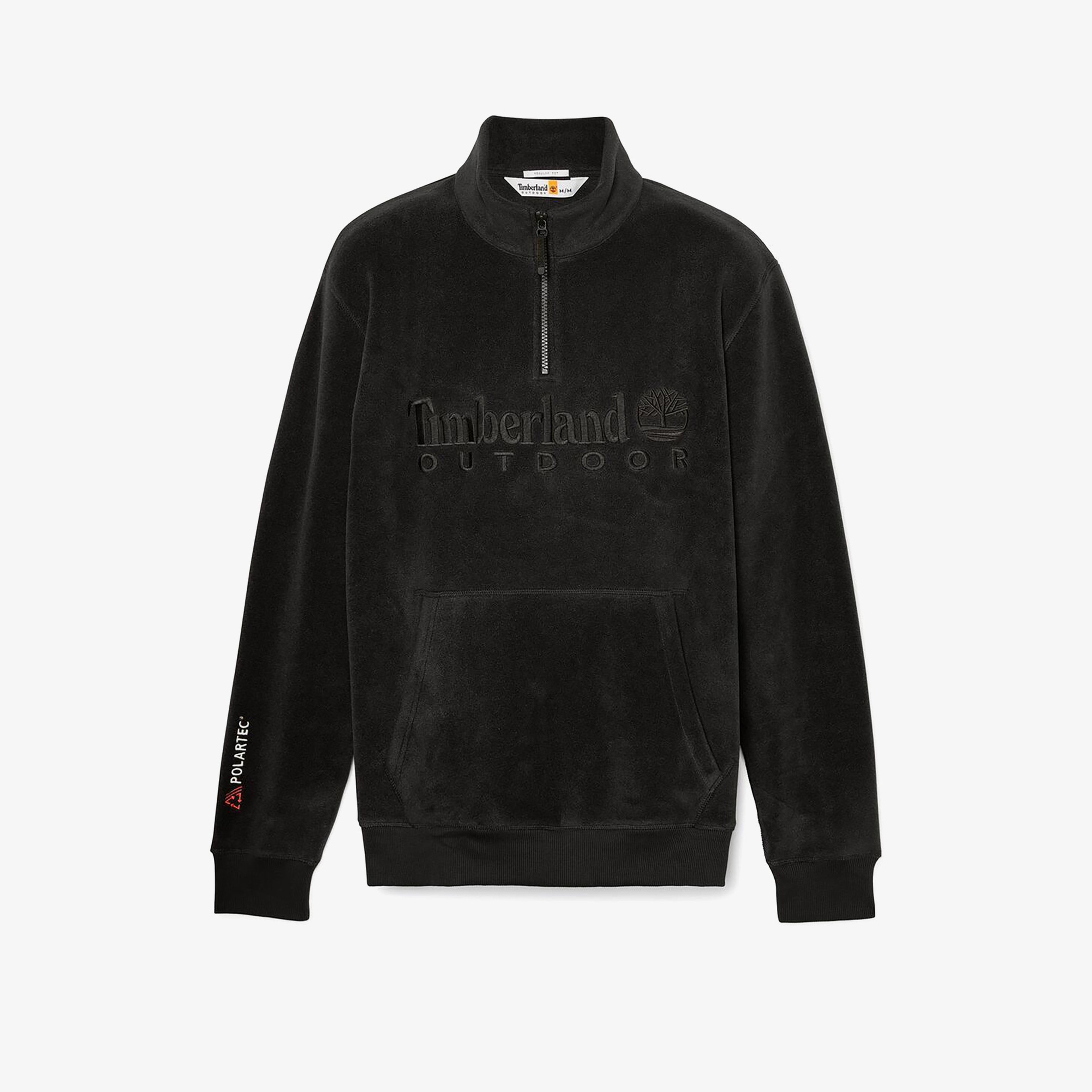 Timberland Linear Logo 1/4 Zip Polartec 200 Fleecez Erkek Siyah Ceket