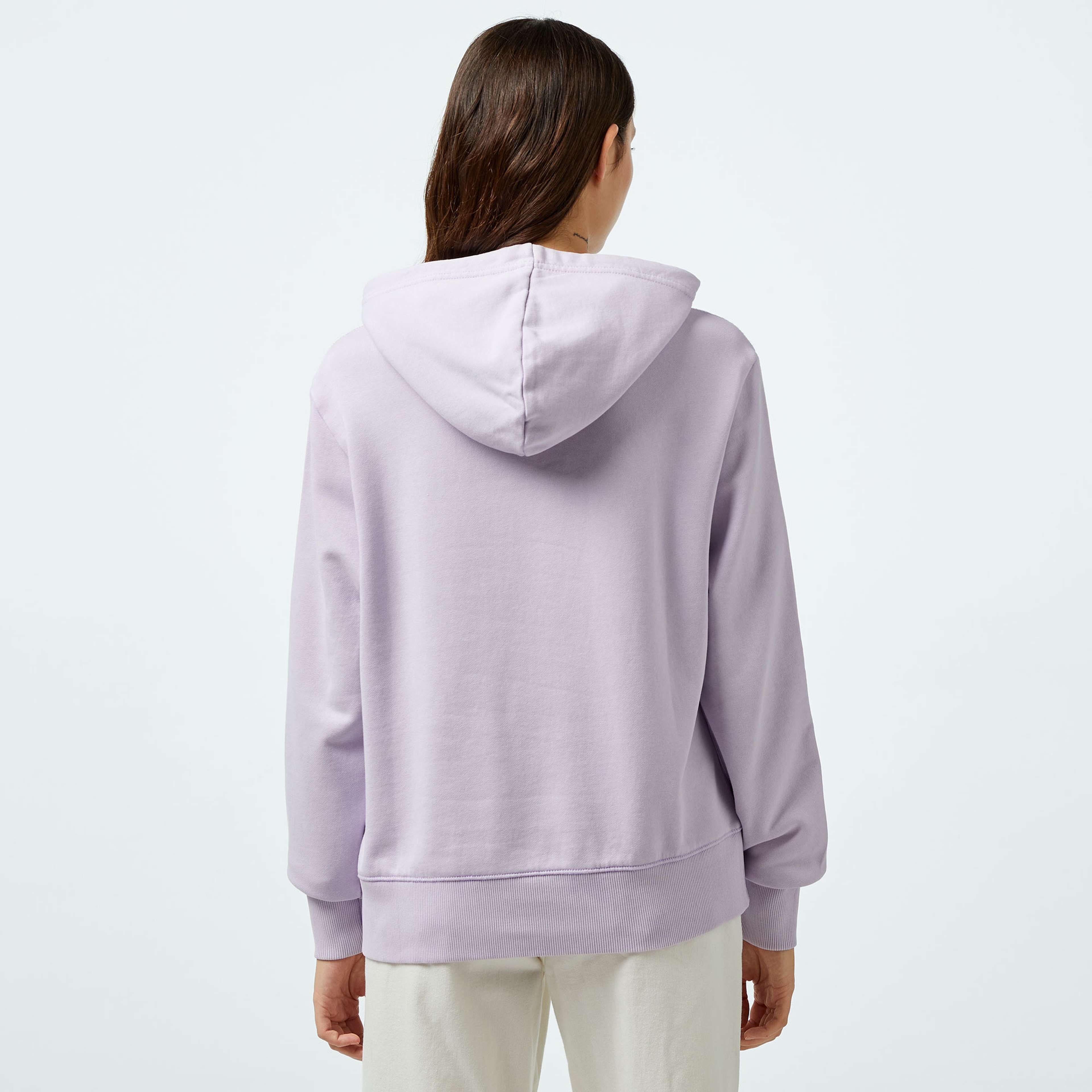 Calvin Klein Jeans Washed Monologo Regular Kadın Mor Hoodie