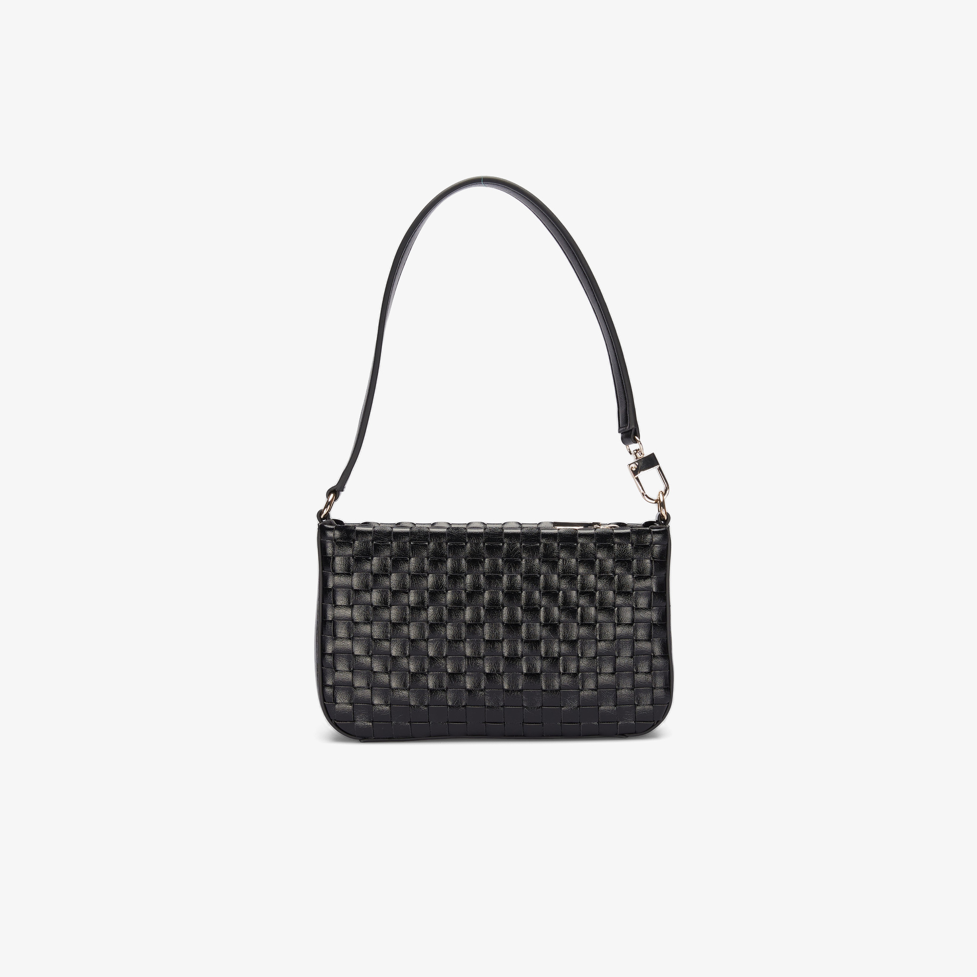 Guess Twiller Mini Top Zip Borsa Similp Kadın Siyah El Çantası