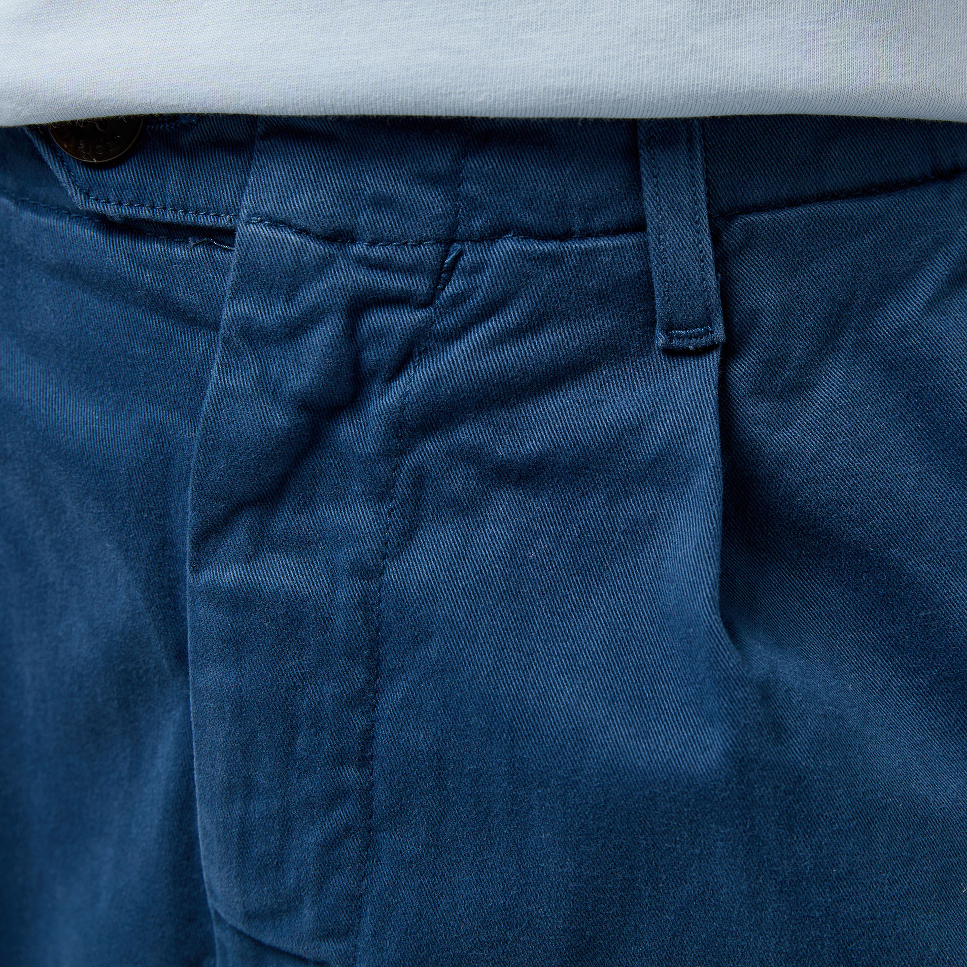 Tommy Hilfiger Relaxed Straight Pleated Kadın Lacivert Chino Pantolon