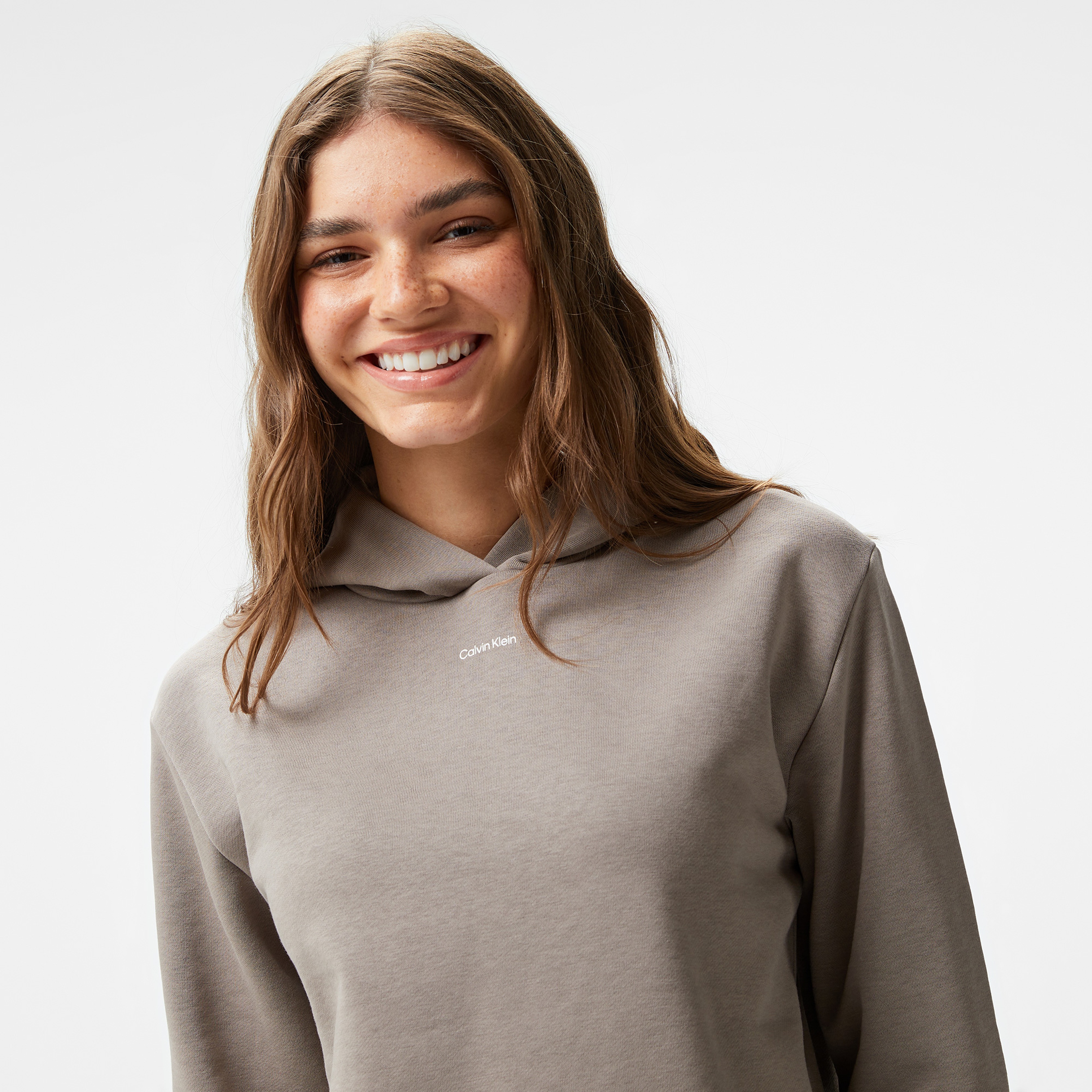 Calvin Klein Kadın Gri Sweatshirt