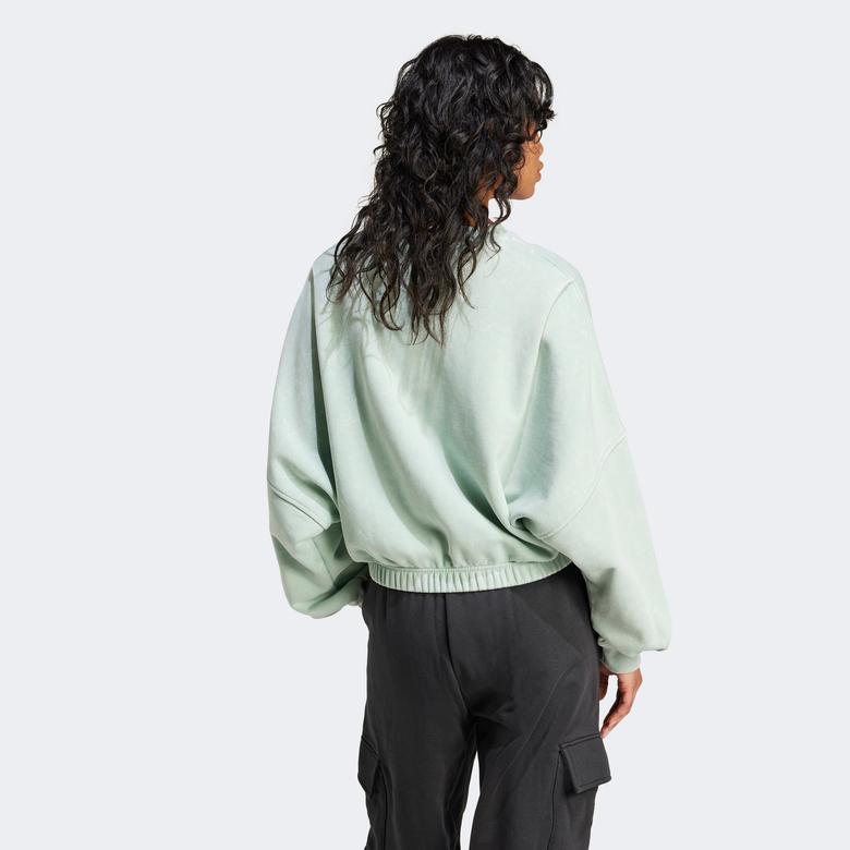 adidas Essentials Sweater Kadın Yeşil Sweatshirt