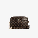 Guess Eliette Logo Grlfrnd Imogene Crsbody Bucket Kadın Kahverengi Çapraz Askılı Çanta