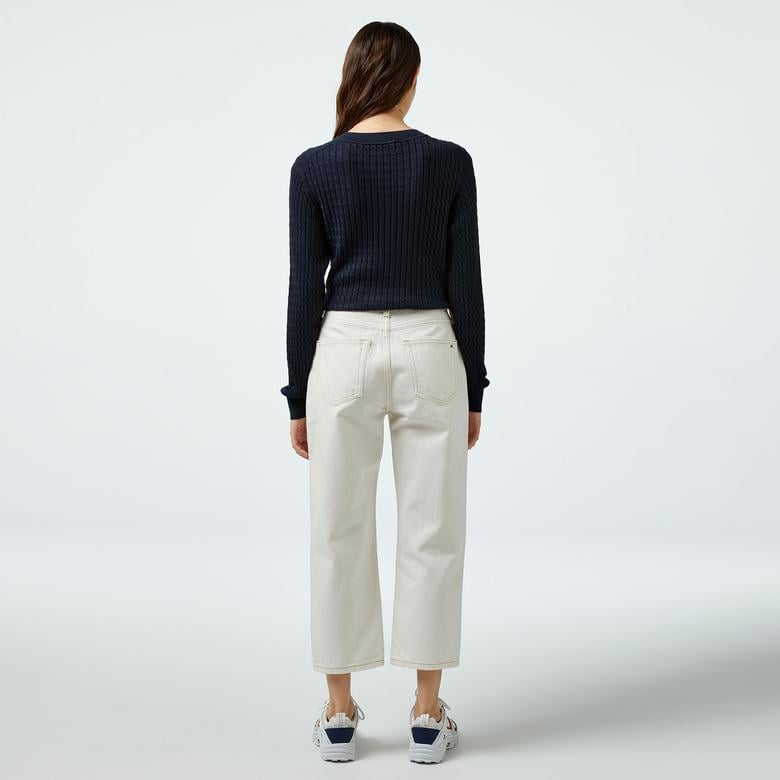 Tommy Hilfiger Classic Straight Kadın Krem Jean