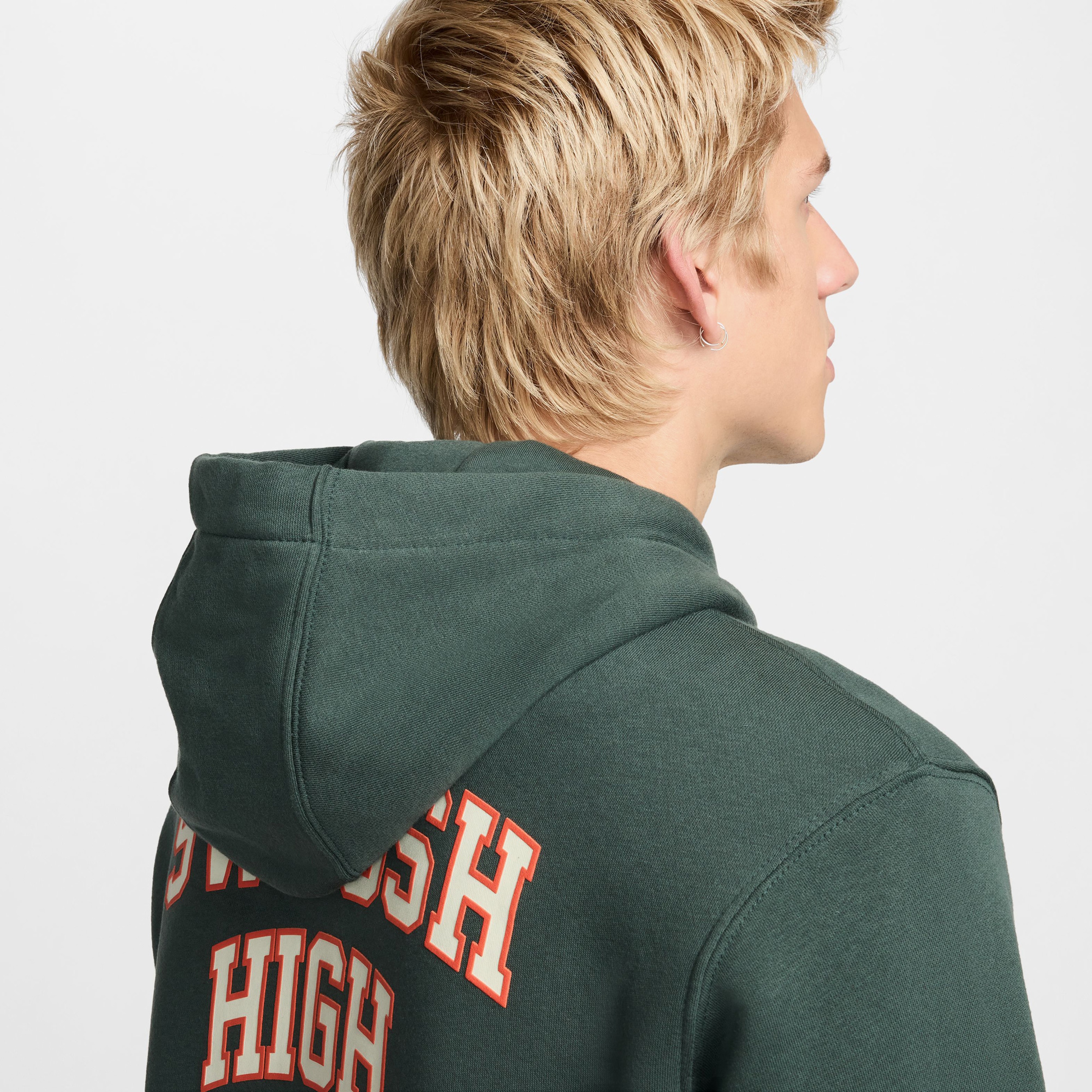 Nike Sportswear Club Erkek Yeşil Sweatshirt