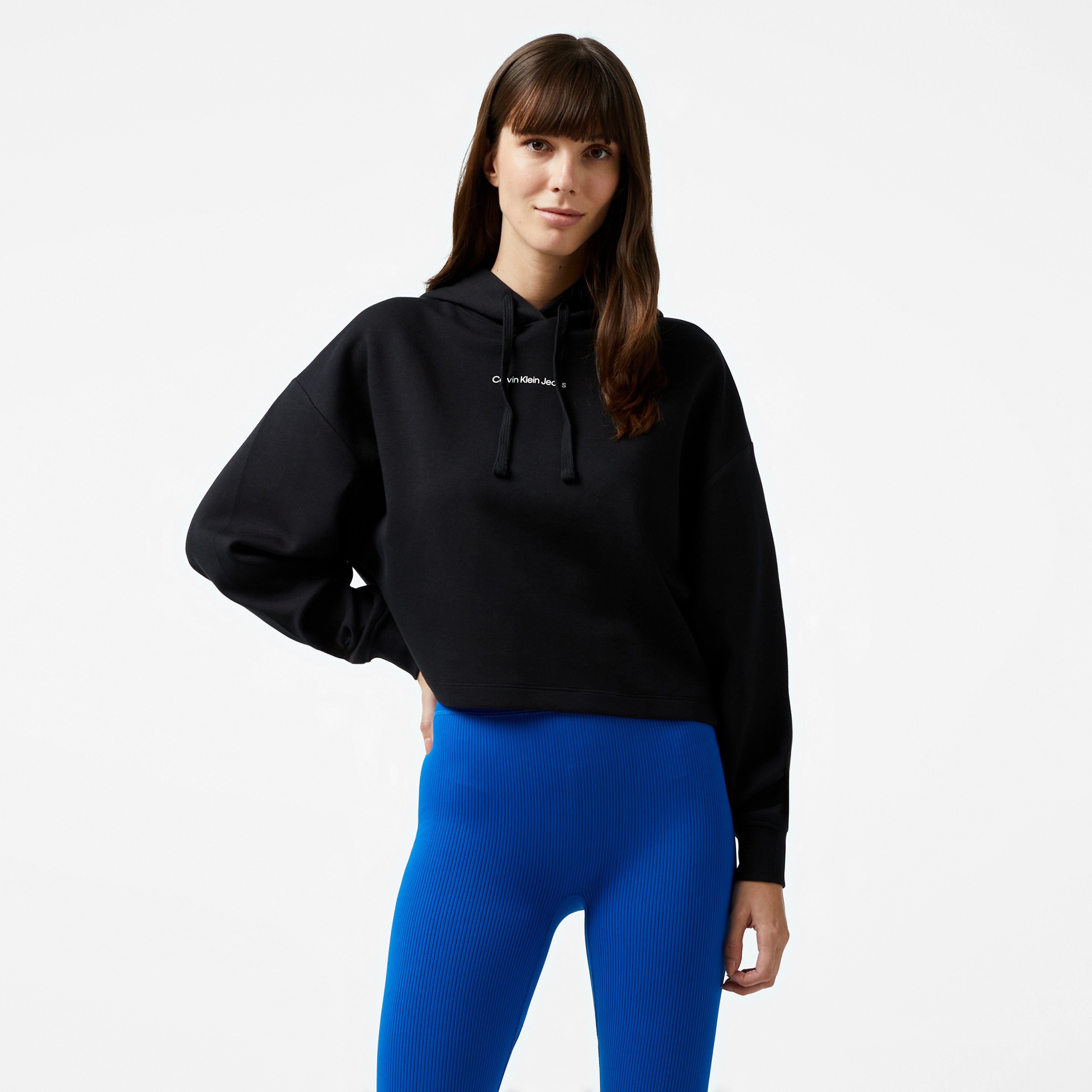 Calvin Klein Jeans Photoprint Kadın Siyah Hoodie