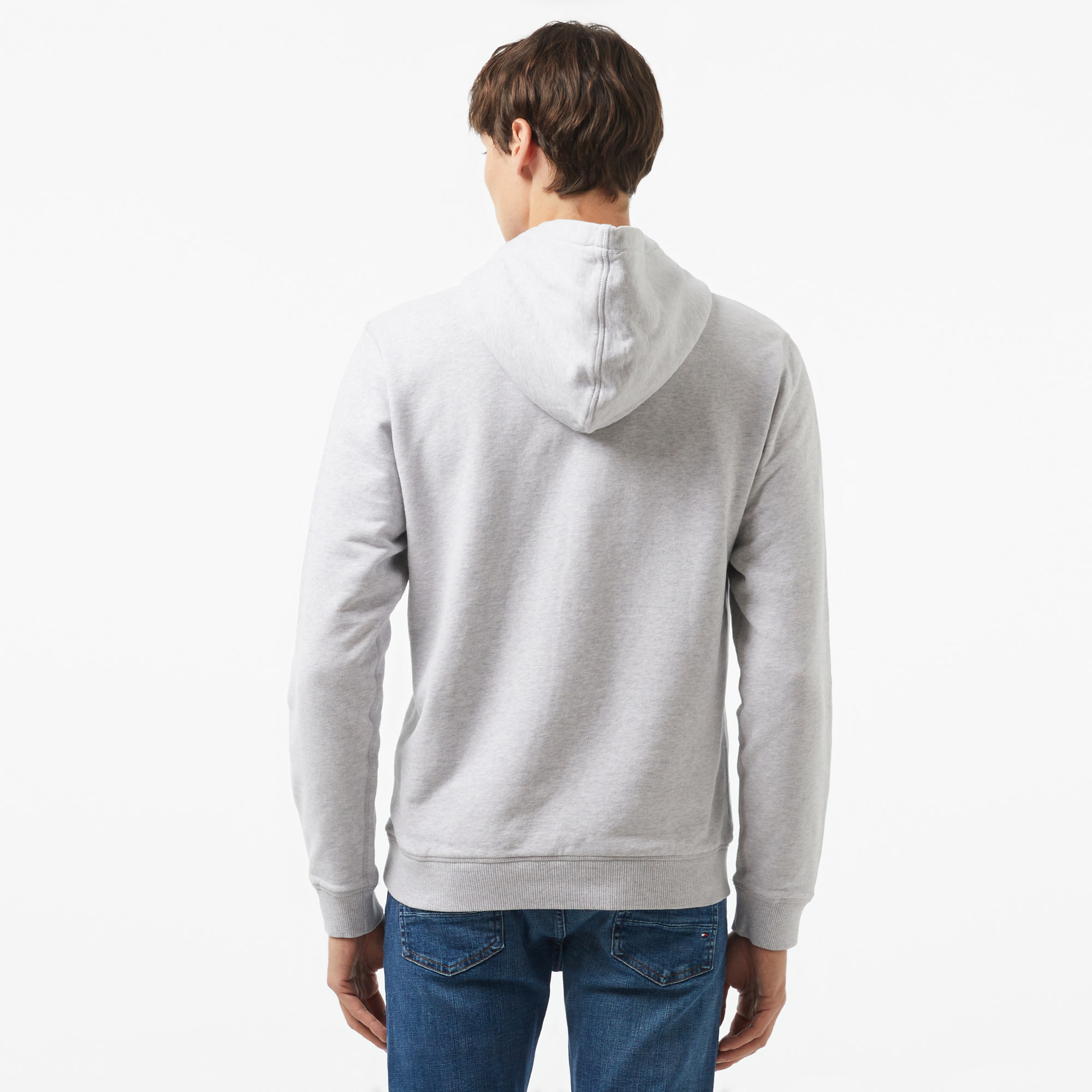 Tommy Hilfiger Jeans New Classic Erkek Gri Hoodie
