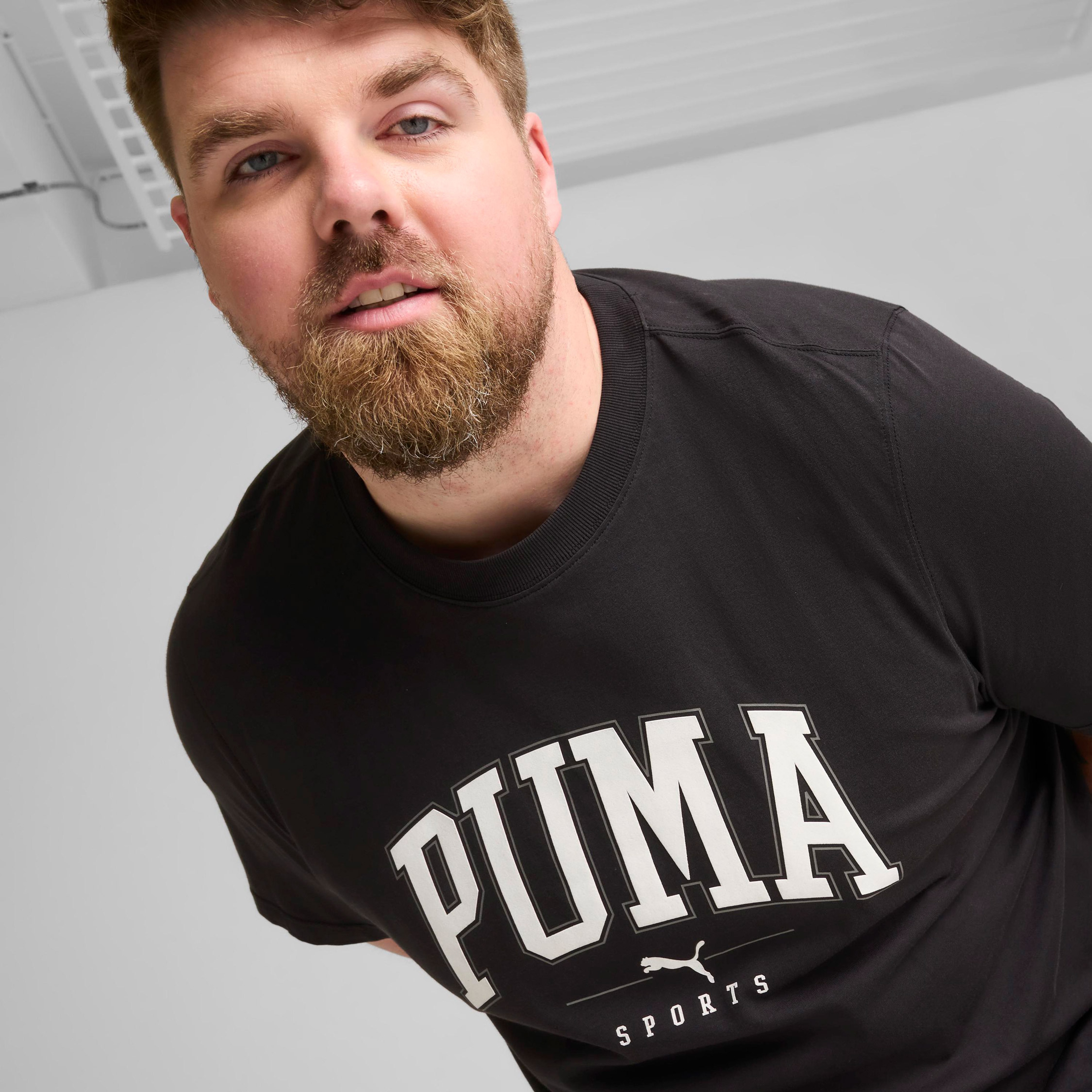 Puma Squad Erkek Siyah Günlük T-Shirt