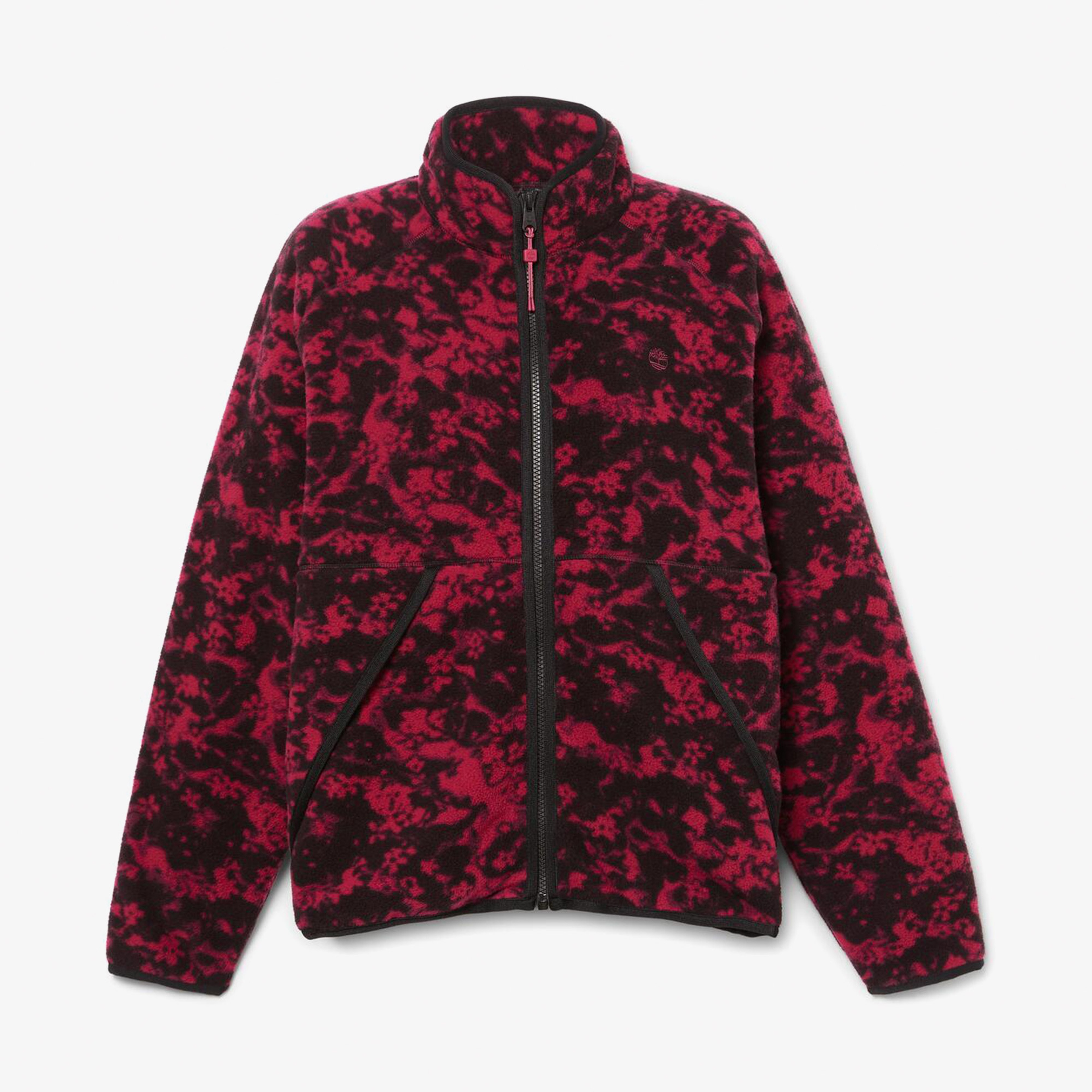 Timberland Printed Full-Zıp Sherpa Kadın Bordo Ceket