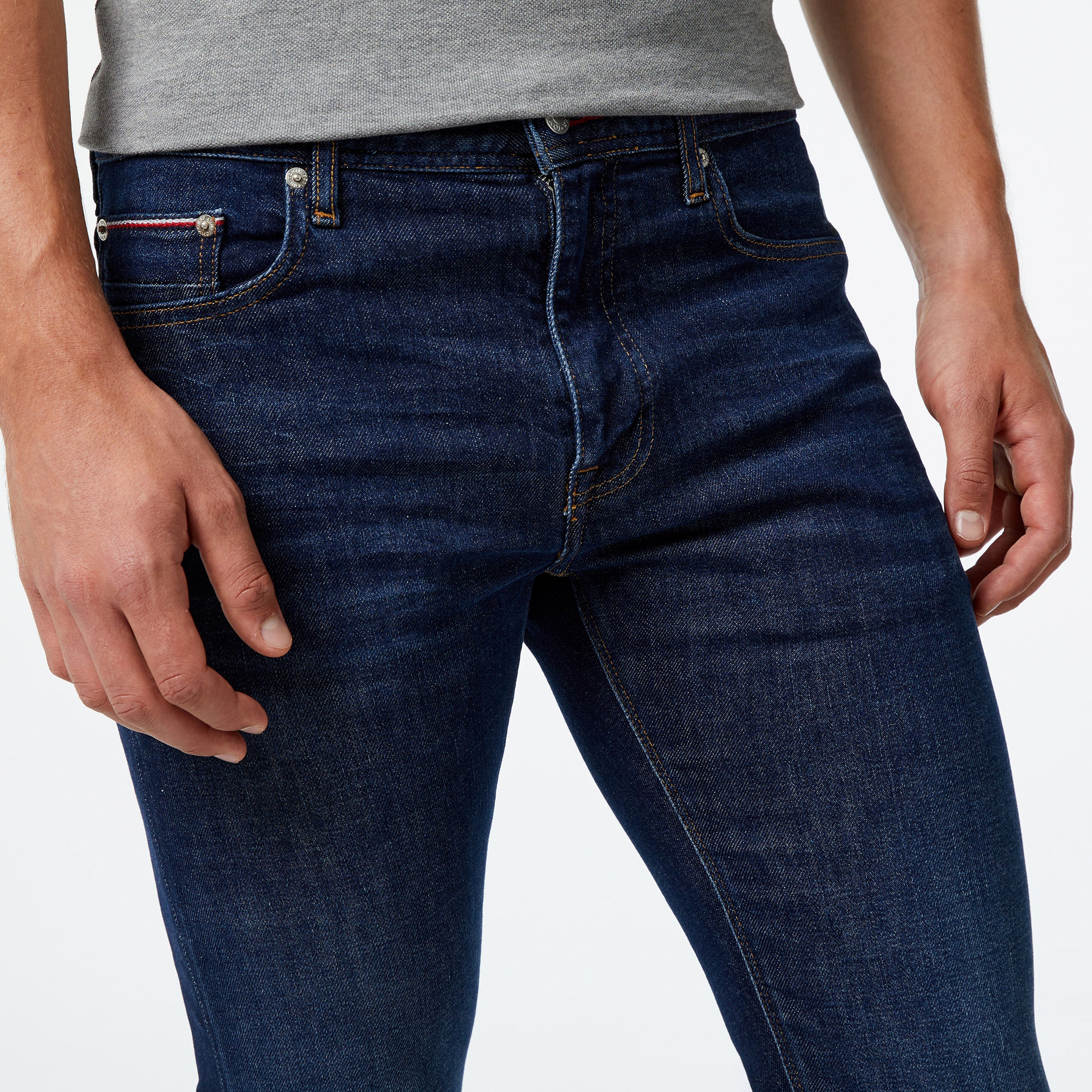 Tommy Hilfiger Slim Bleecker Benton Erkek Mavi Jean