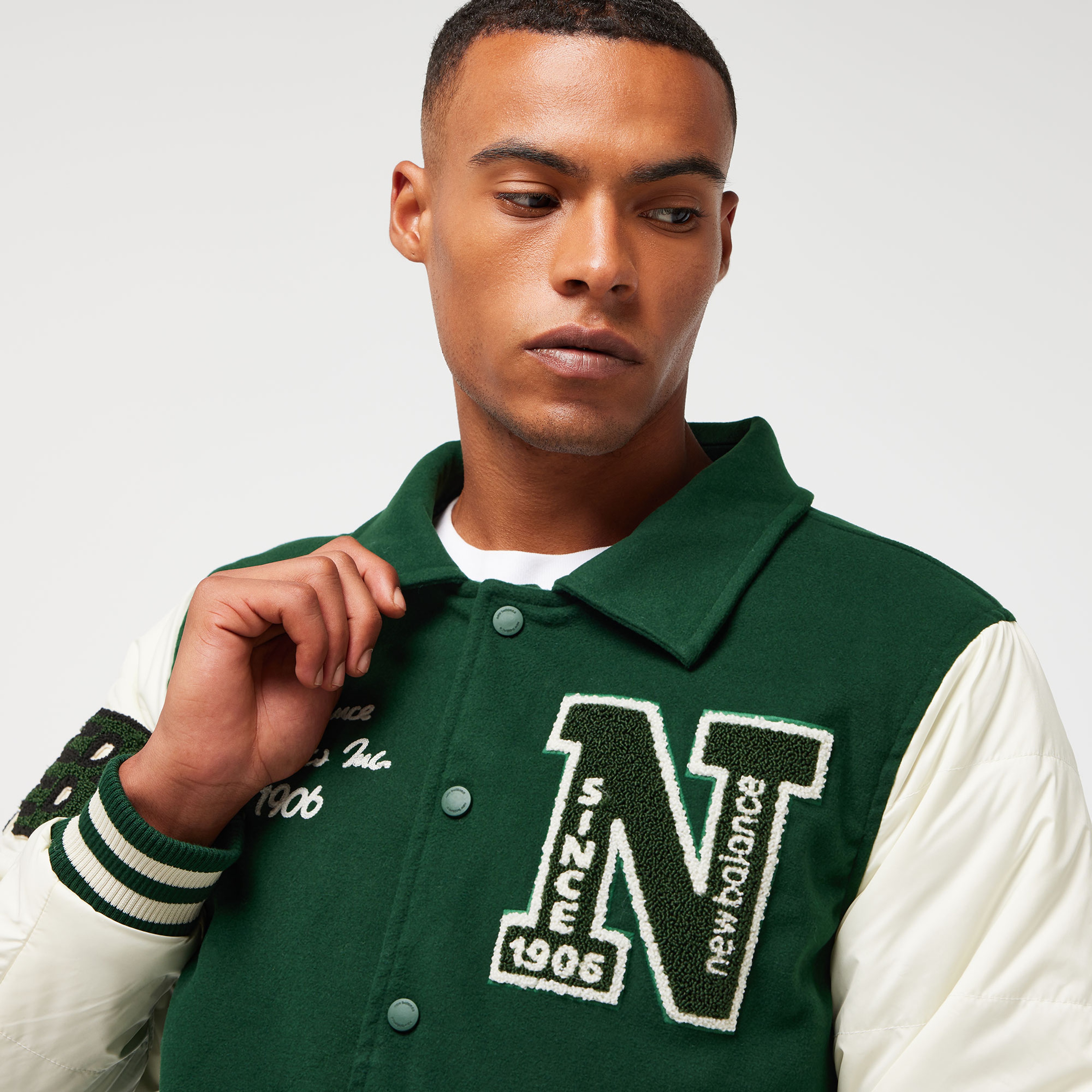 New Balance MNJ3391 Lifestyle Erkek Yeşil Ceket