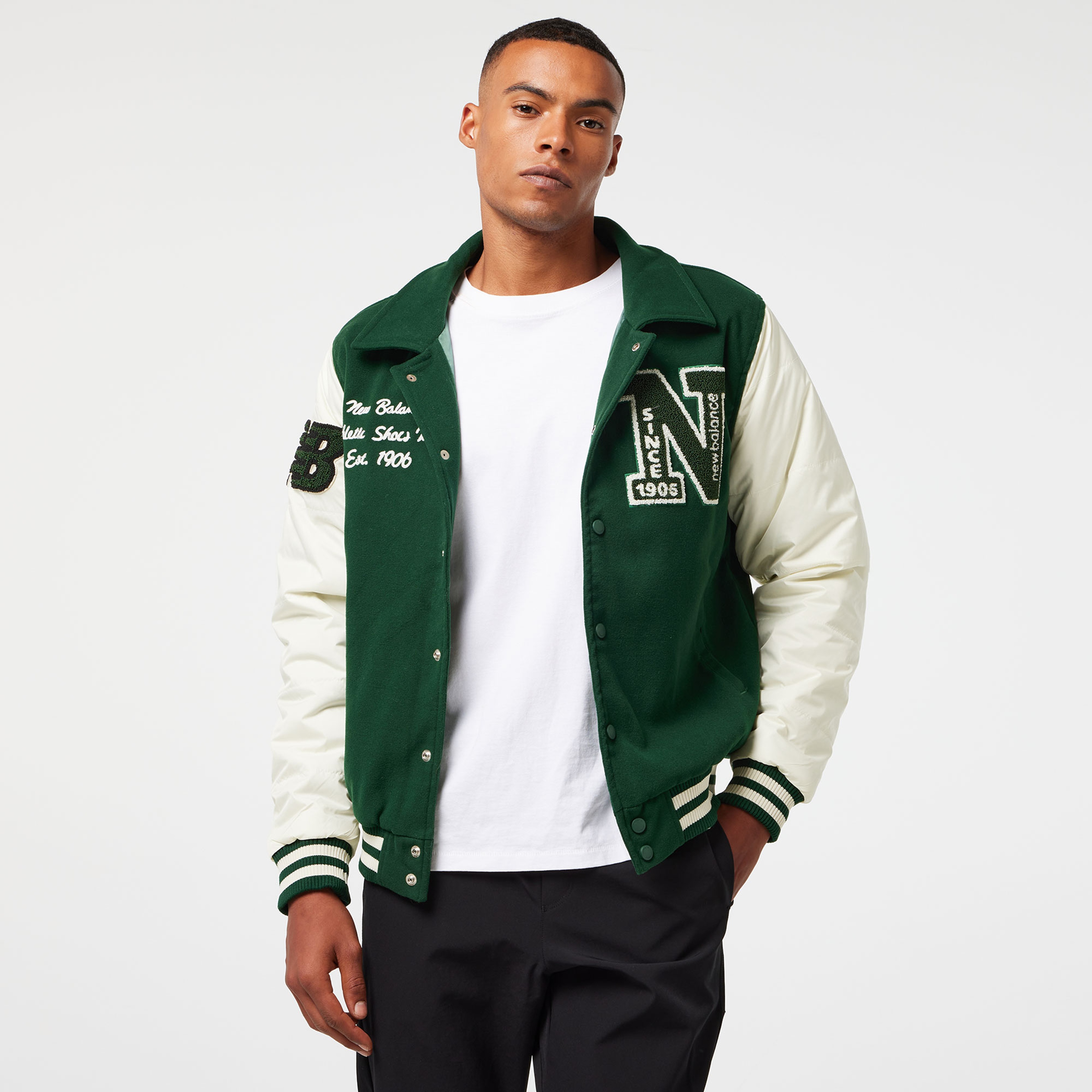 New Balance MNJ3391 Lifestyle Erkek Yeşil Ceket