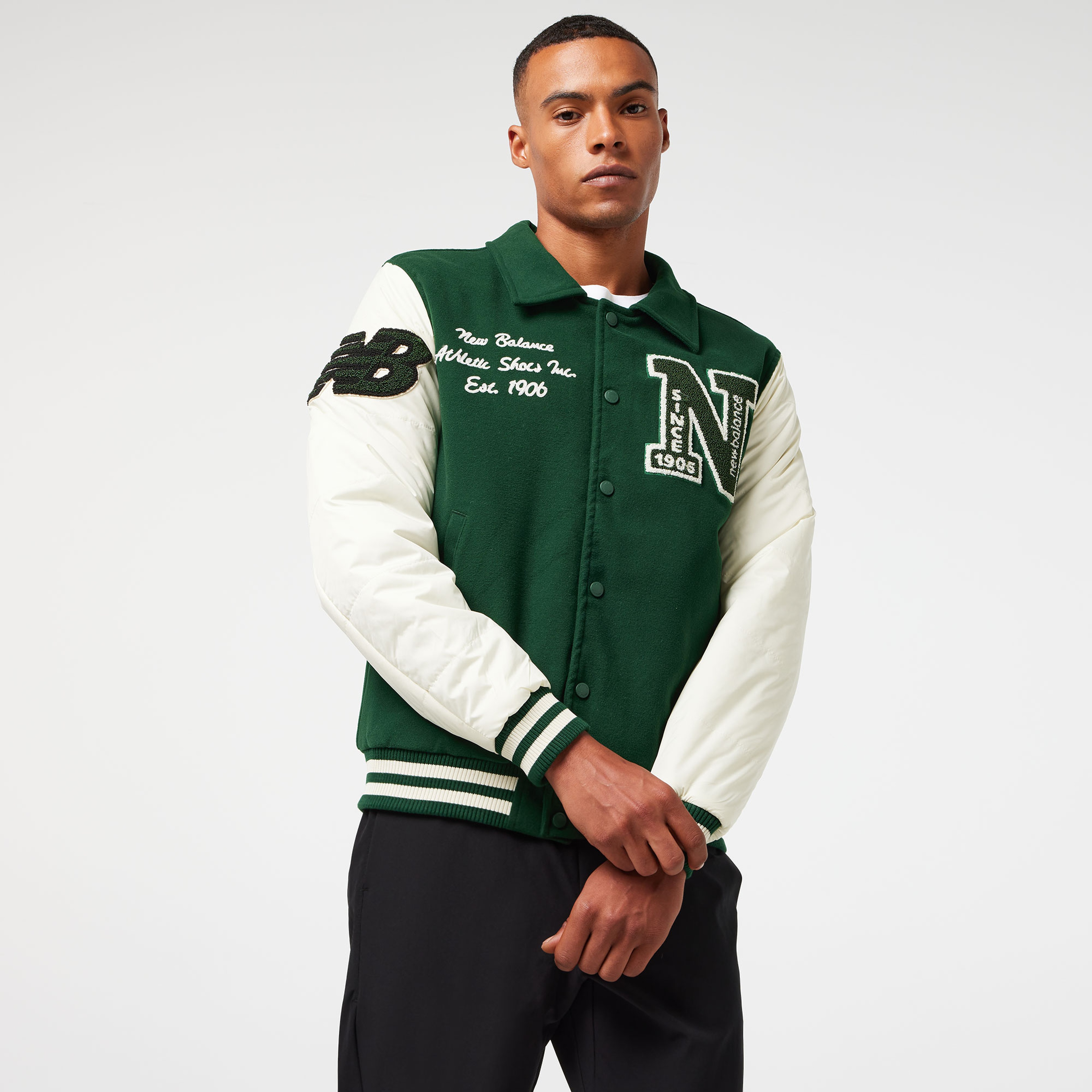 New Balance MNJ3391 Lifestyle Erkek Yeşil Ceket