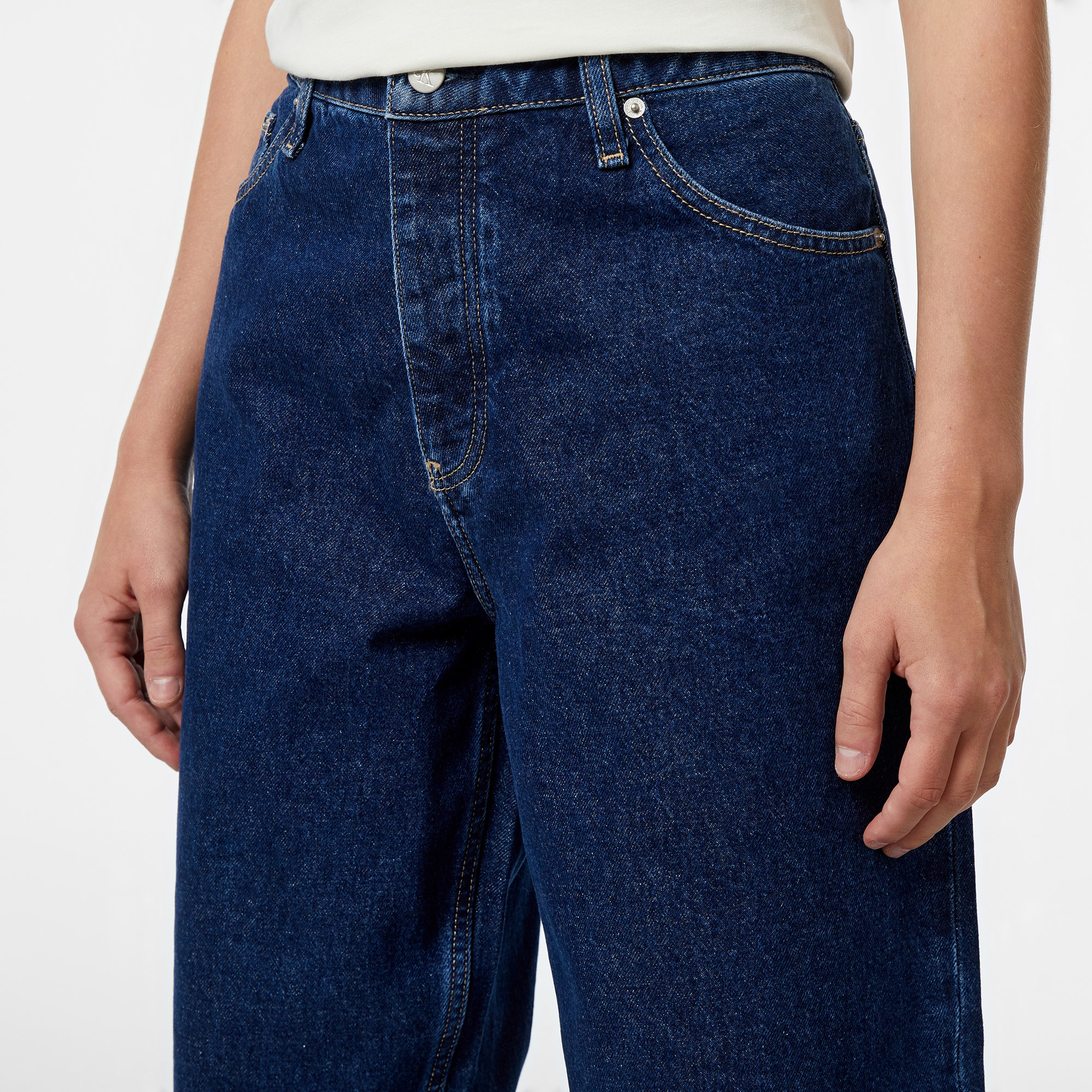 Calvin Klein Jeans 90's Straight Kadın Lacivert Jean