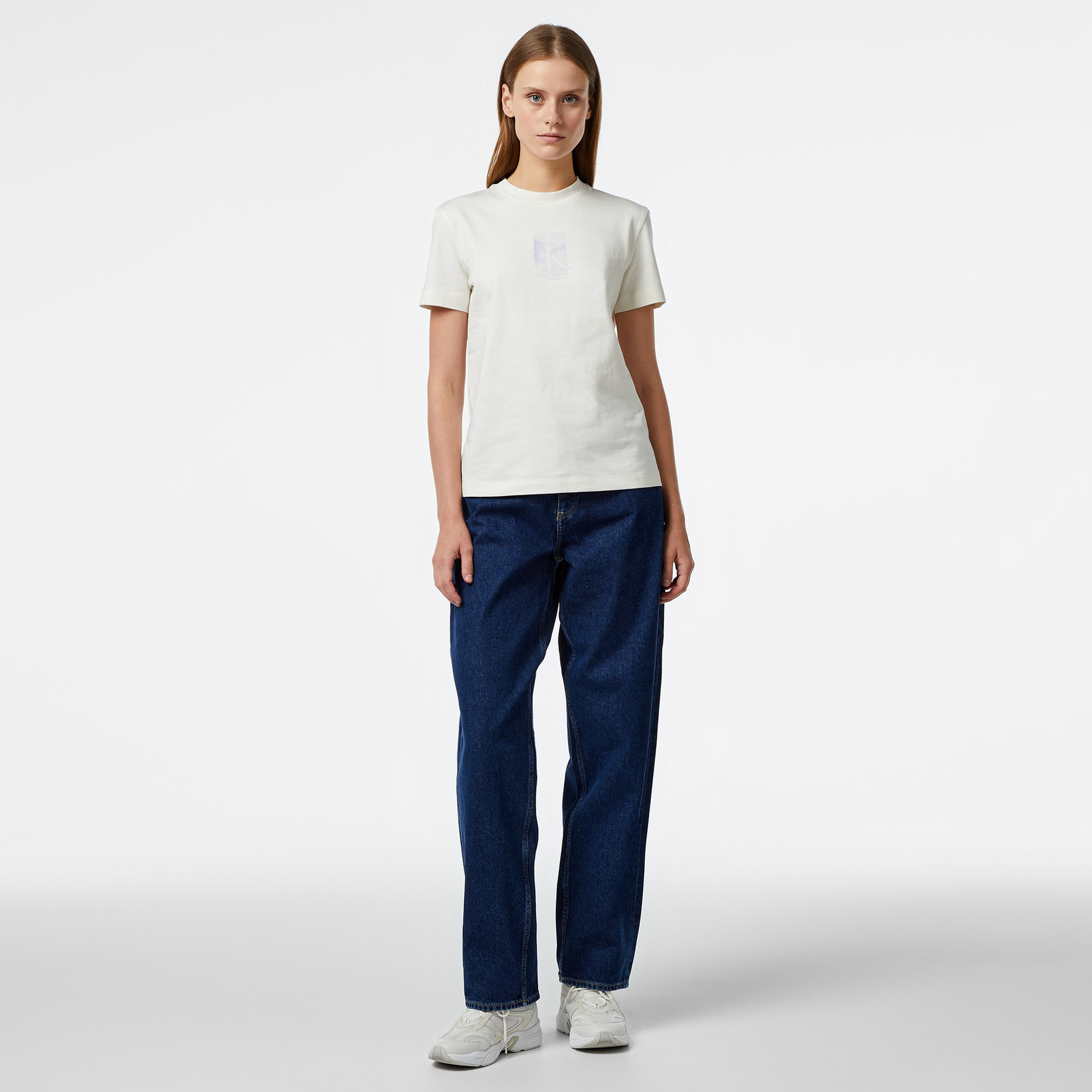 Calvin Klein Jeans 90's Straight Kadın Lacivert Jean