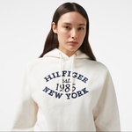 Tommy Hilfiger Varsity Kadın Beyaz Hoodie