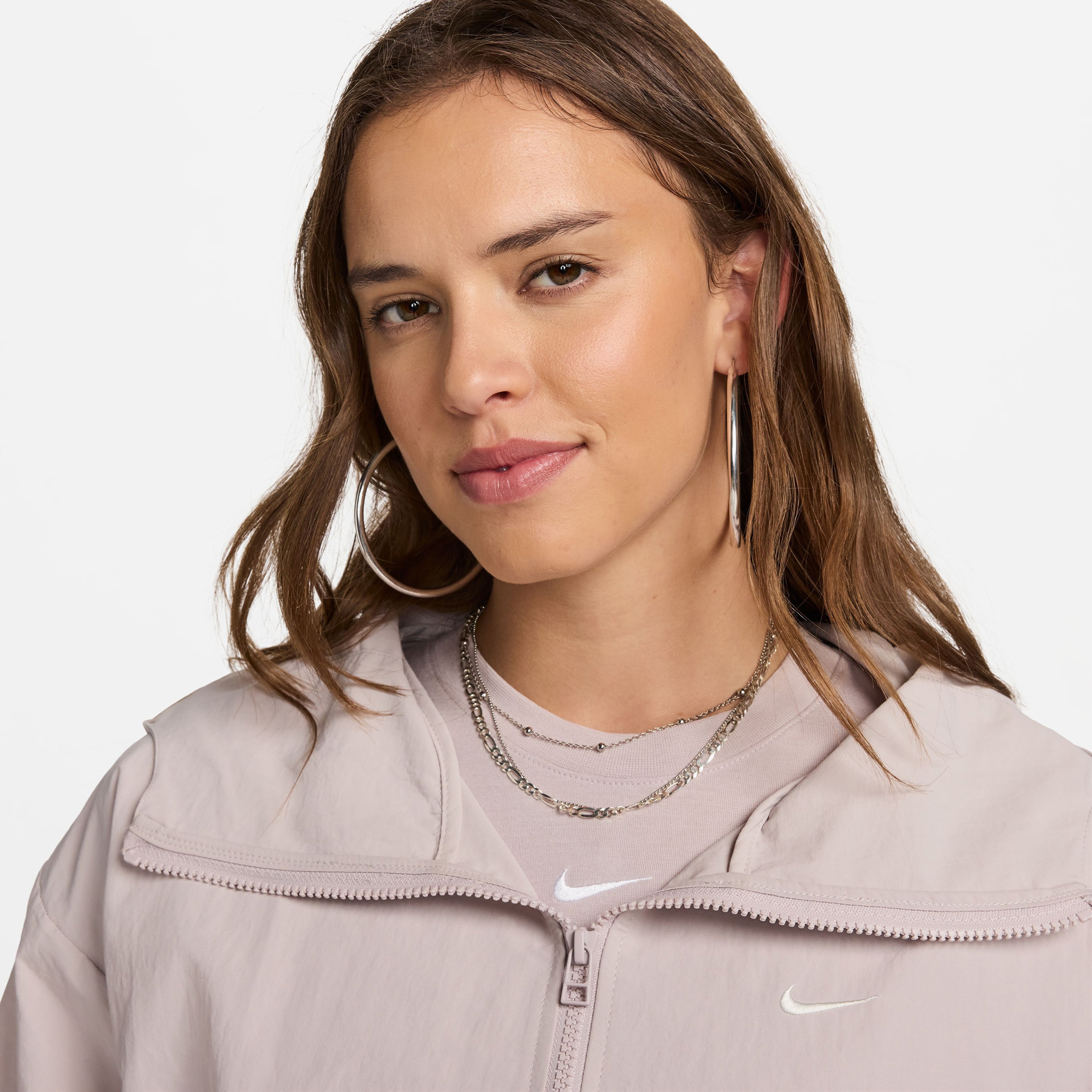 Nike Sportswear Everything Wovens Kadın Pembe Ceket