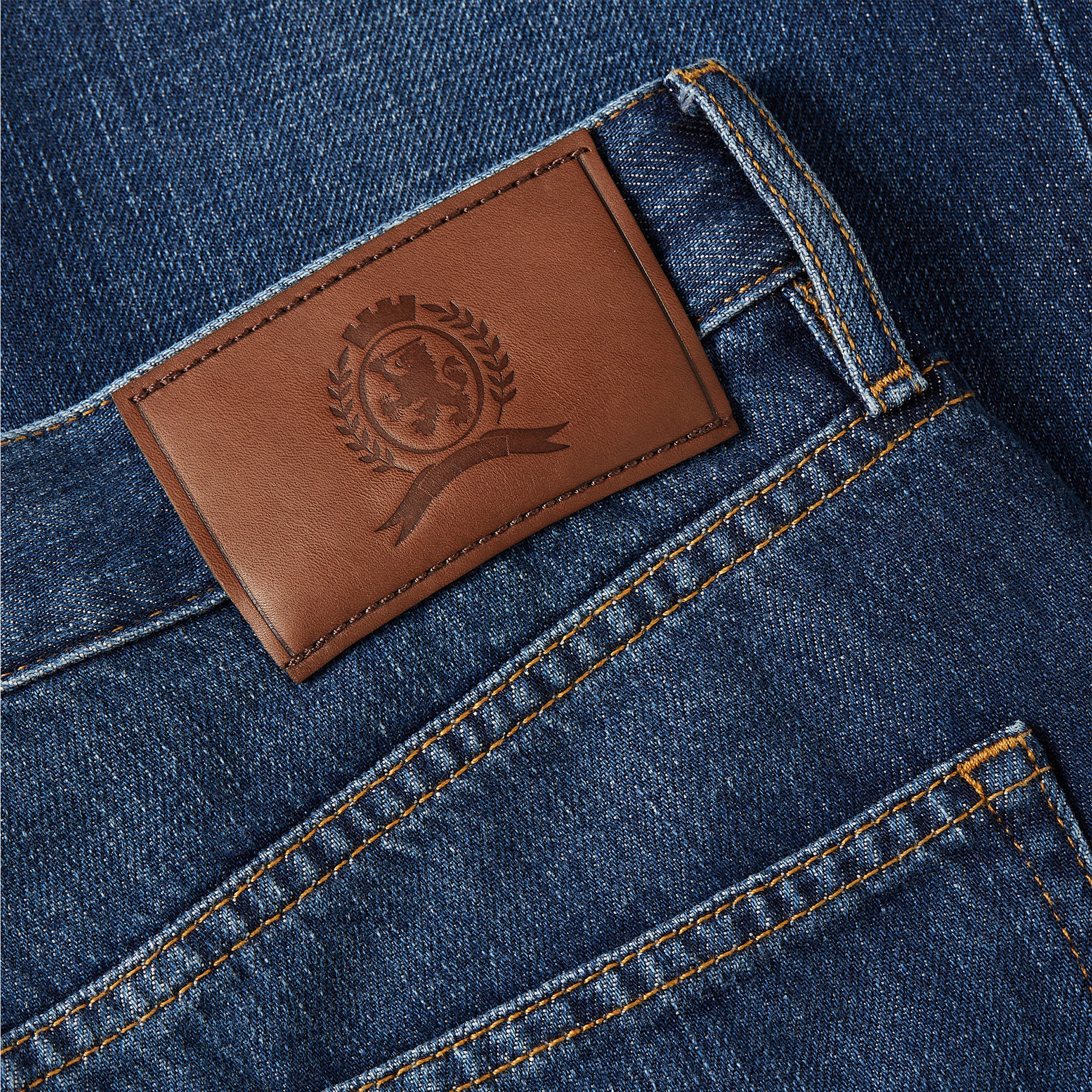 Tommy Hilfiger Slim Bleecker Sstr Denali ind Erkek Lacivert Jean