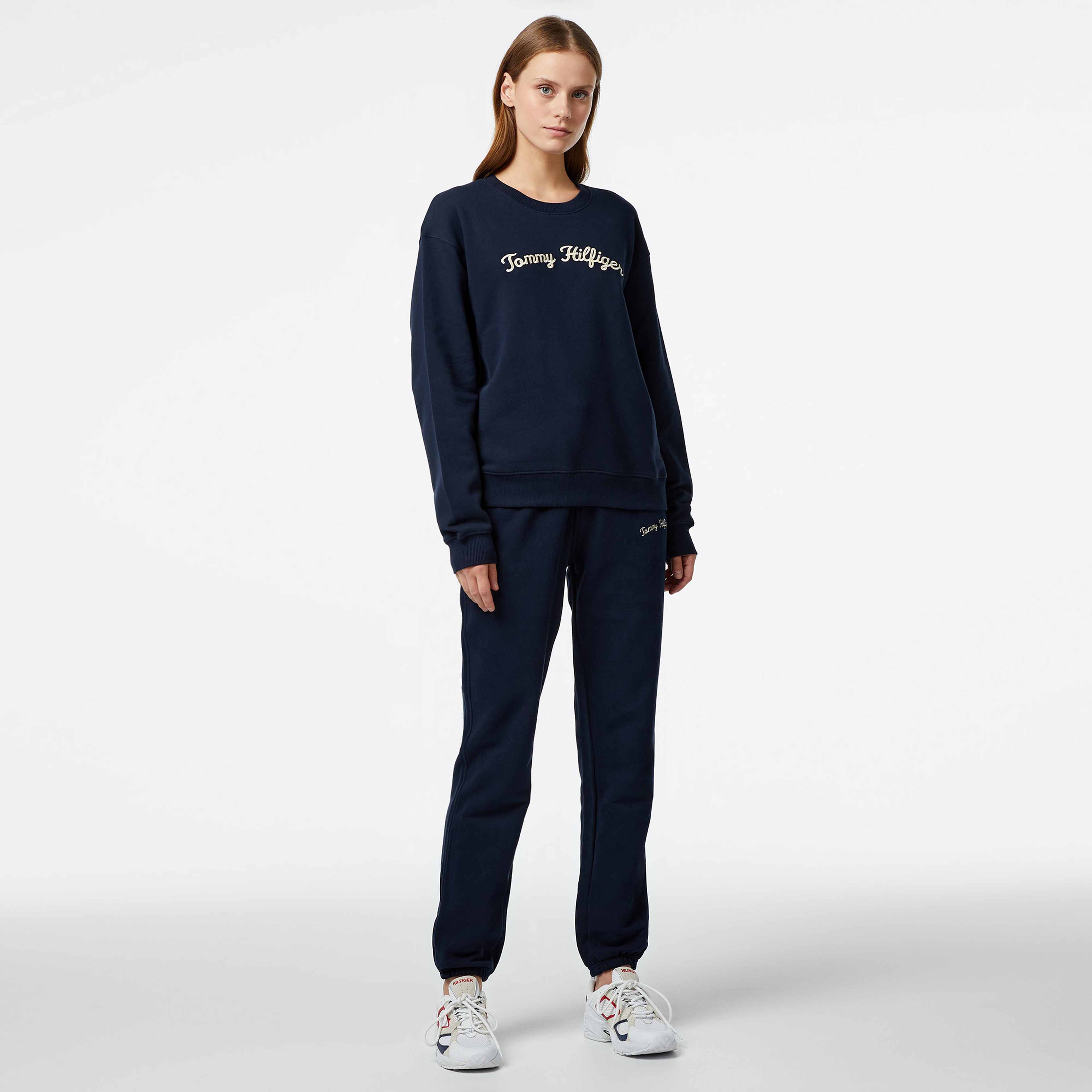 Tommy Hilfiger Kadın Mavi Sweatshirt