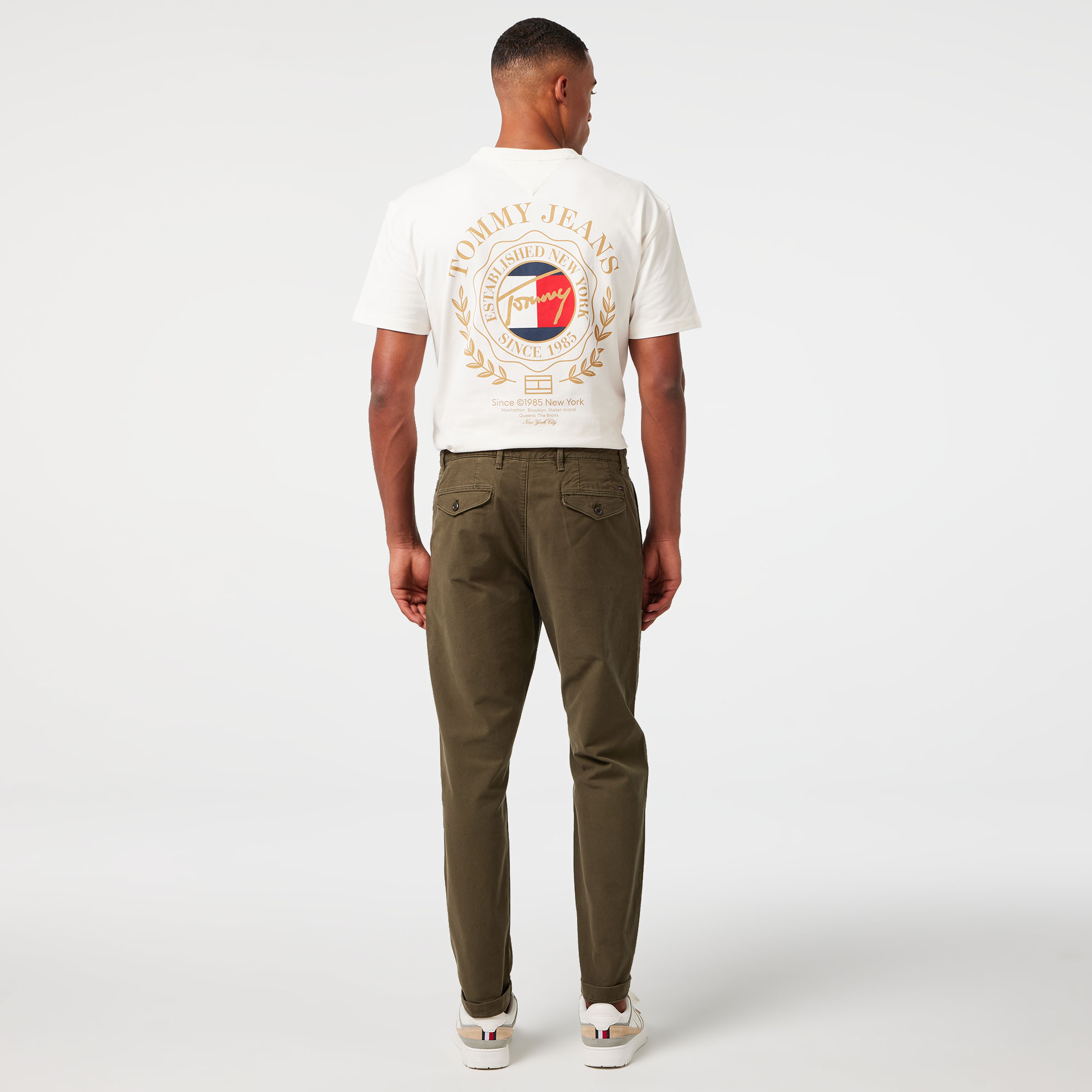 Tommy Hilfiger Harlem Gabardine Gmd Erkek Haki Chino Pantolon