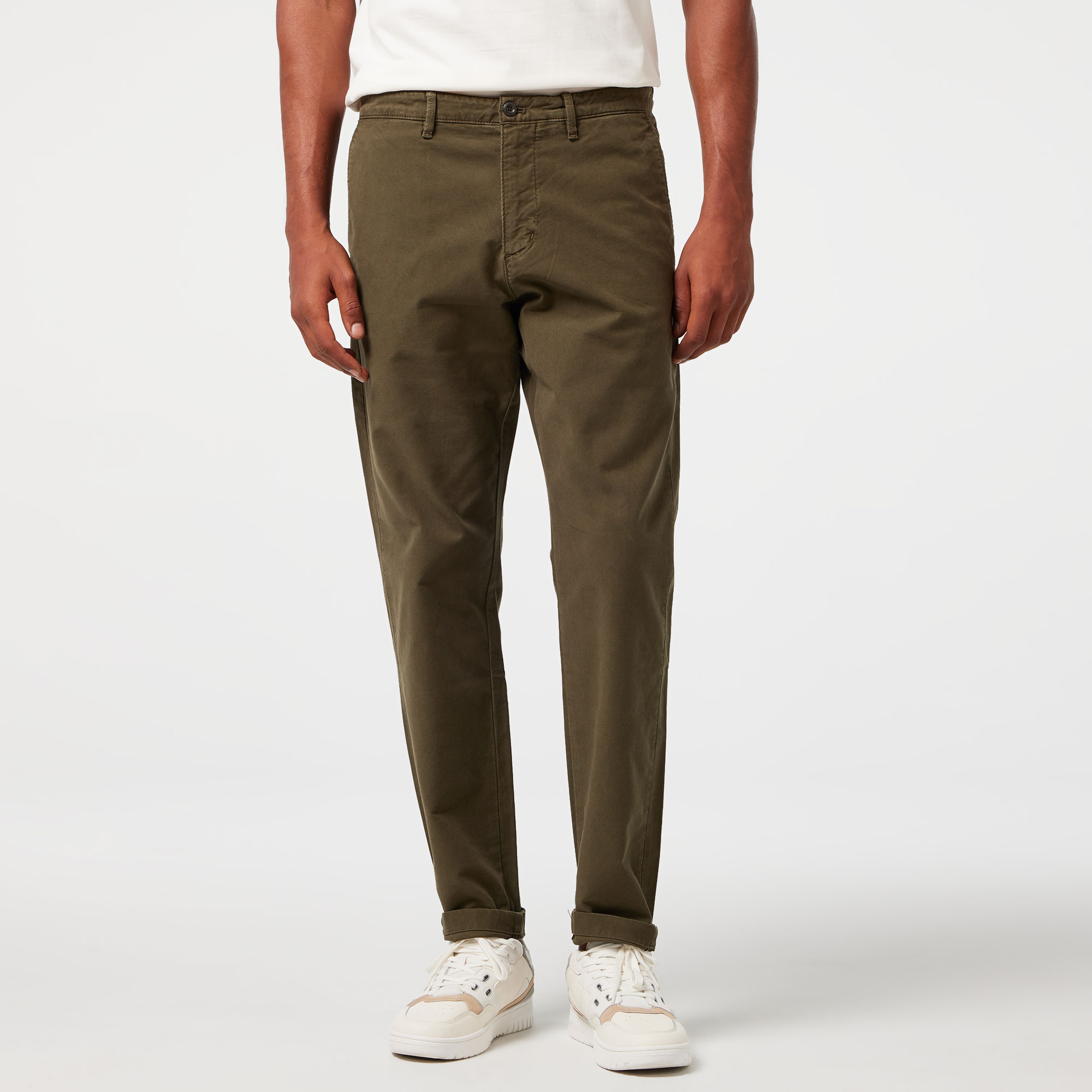 Tommy Hilfiger Harlem Gabardine Gmd Erkek Haki Chino Pantolon