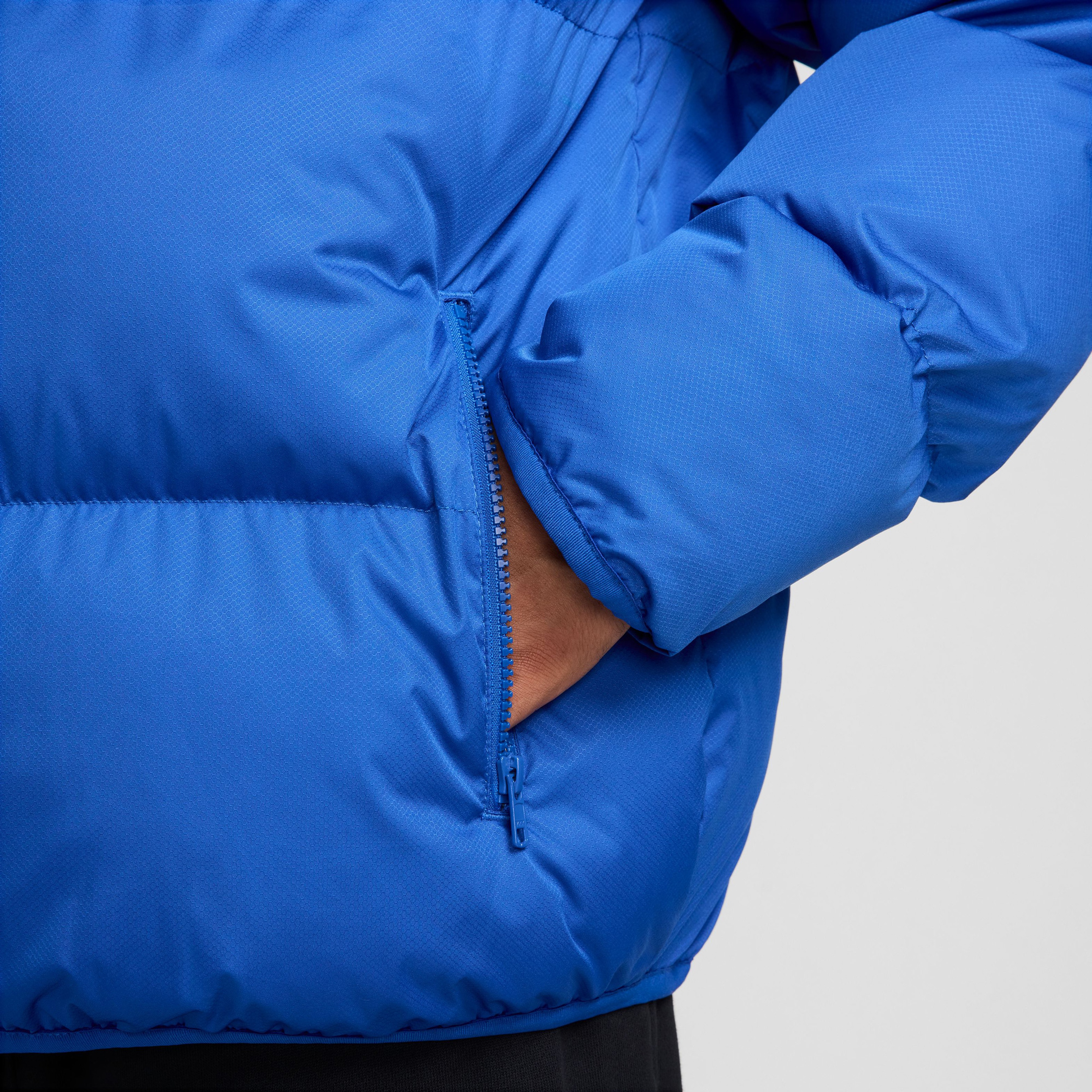 Nike Club Puffer Erkek Mavi Ceket
