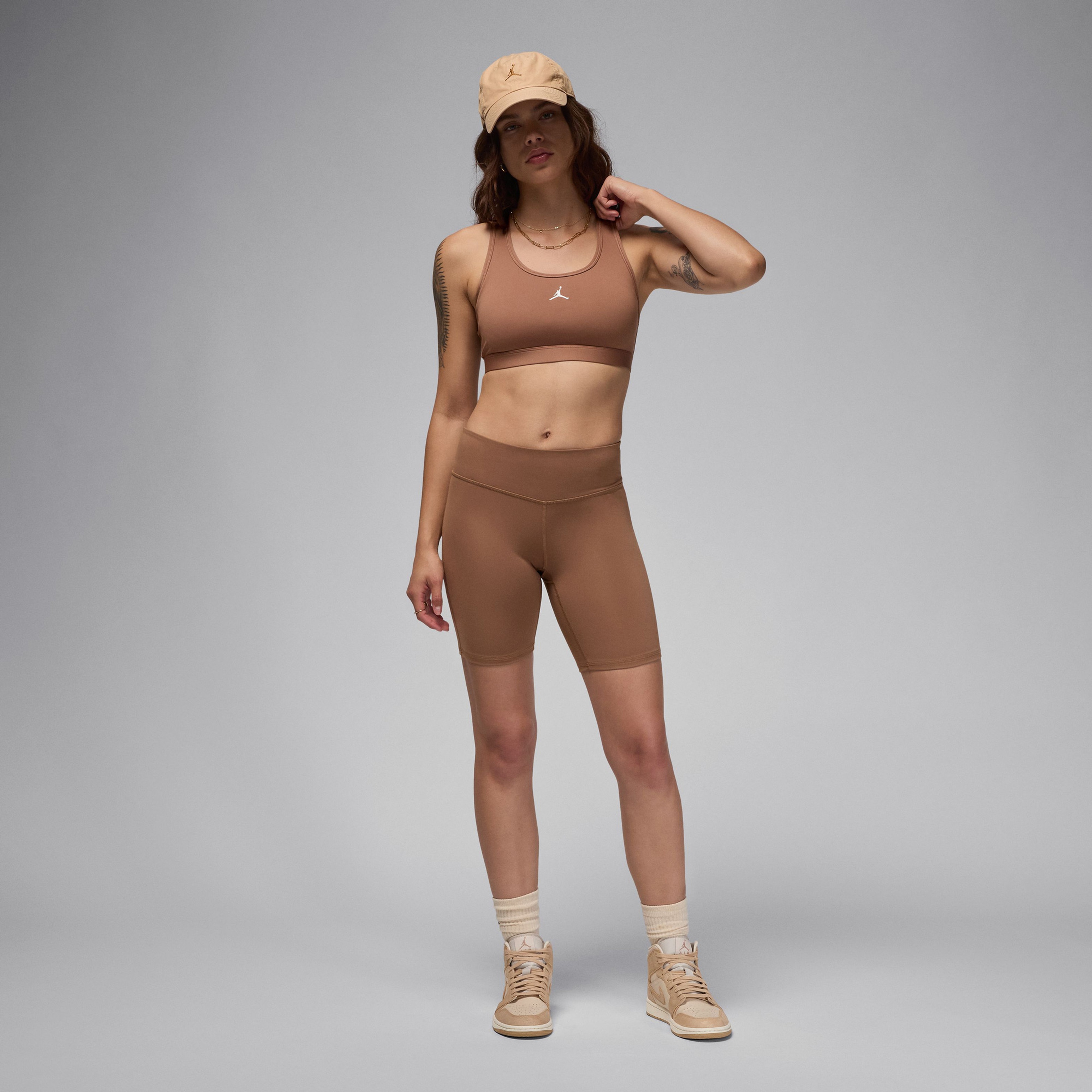 Jordan Sport Jumpman Kadın Kahverengi Bra