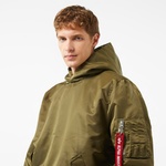 Alpha Industries Pull-Over Hooded Ma-1 Unisex Yeşil Sweatshirt
