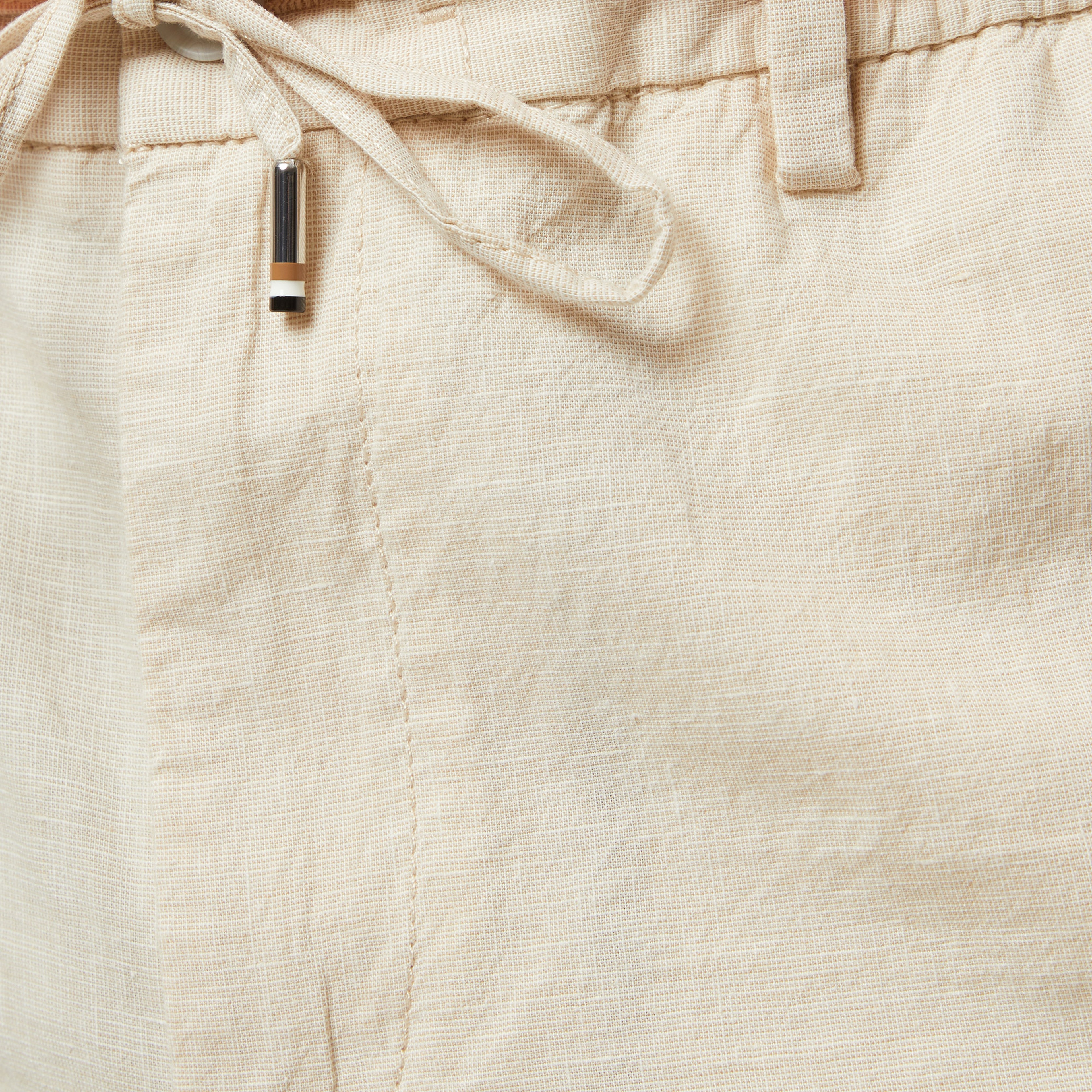 Boss Kane-Ds-Shorts Erkek Bej Şort