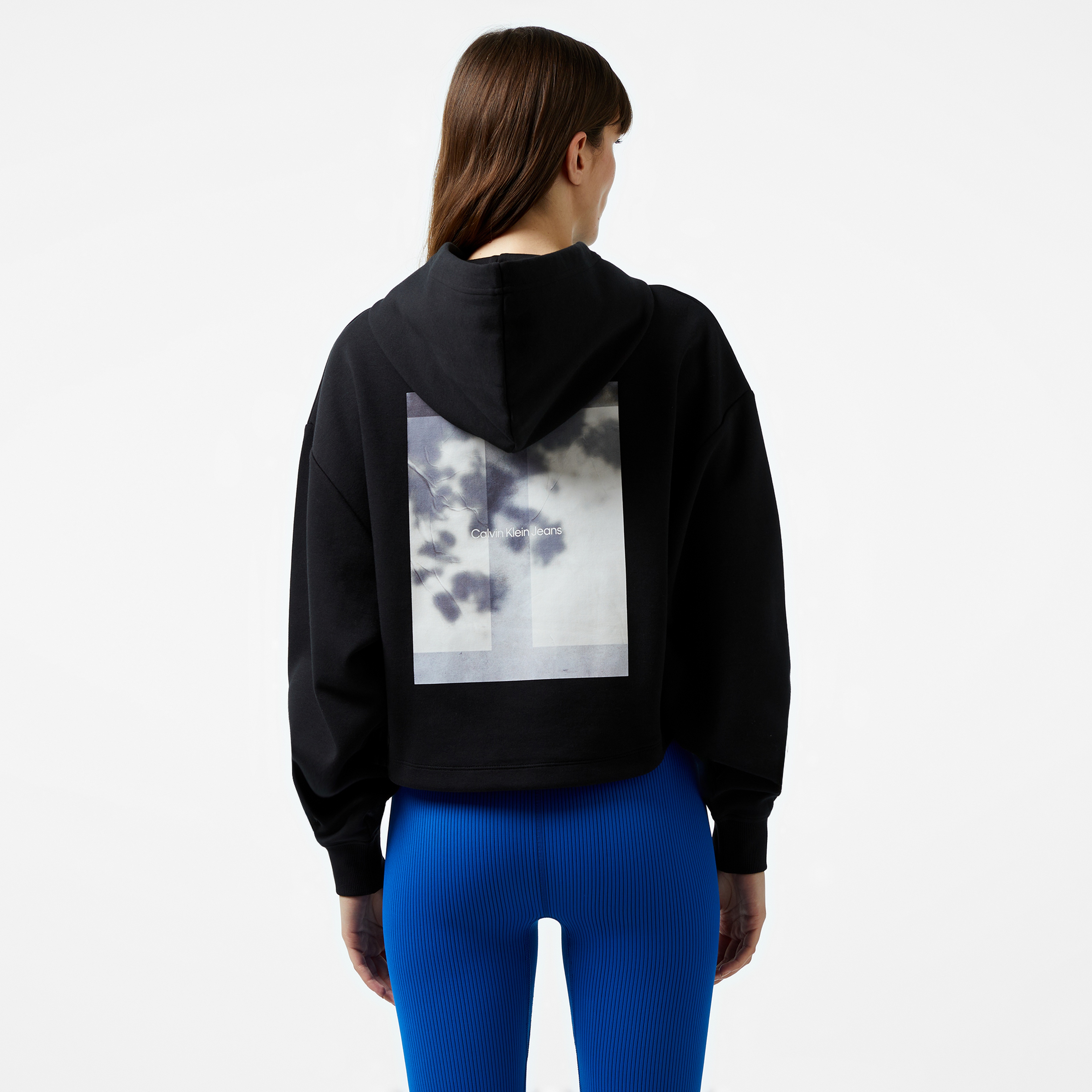 Calvin Klein Jeans Photoprint Kadın Siyah Hoodie