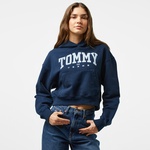 Tommy Jeans Kadın Mavi Sweatshirt