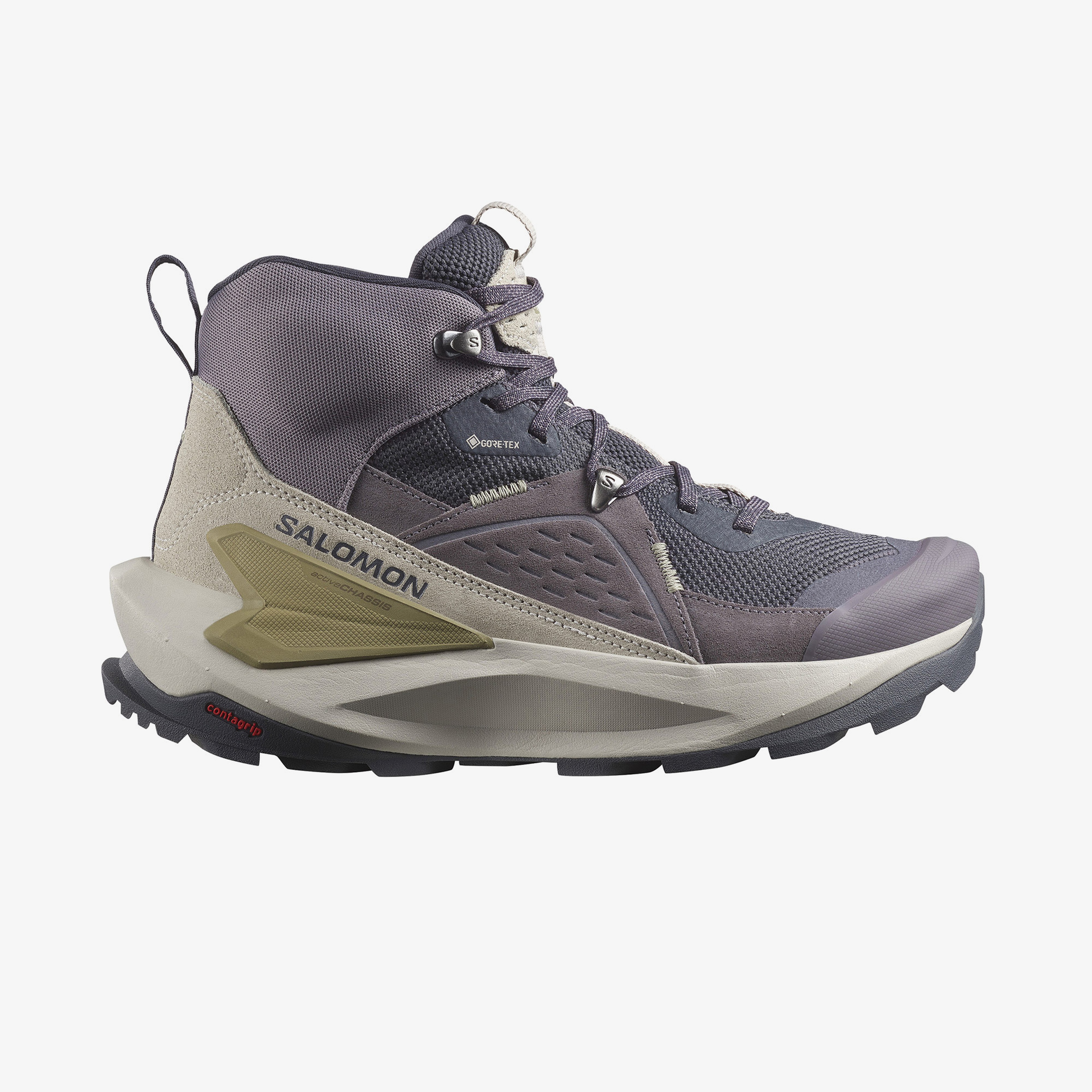 Salomon Elixir Mid Gore-Tex Kadın Mor Bot