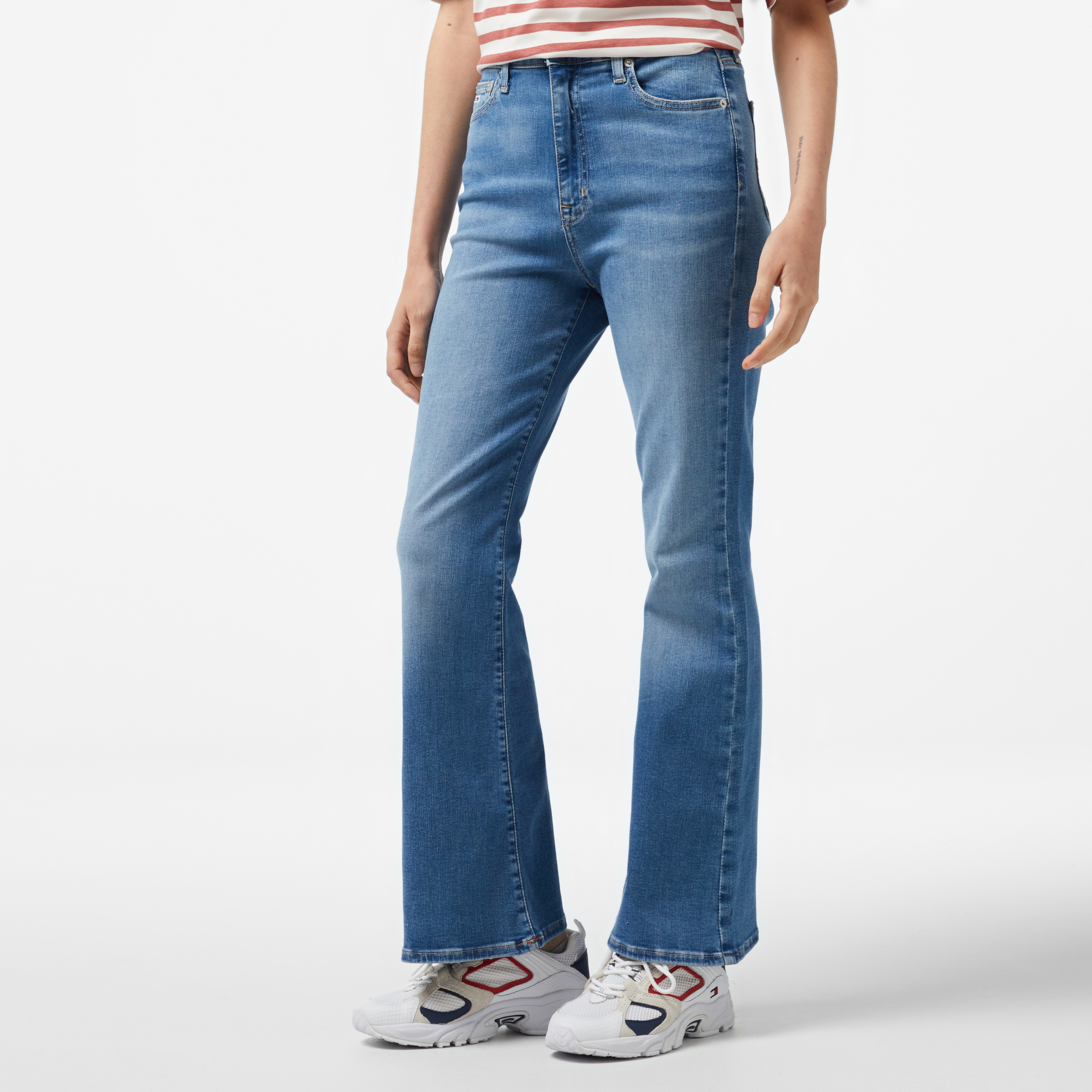 Tommy Hilfiger Sylvia High Flare Kadın Mavi Jean
