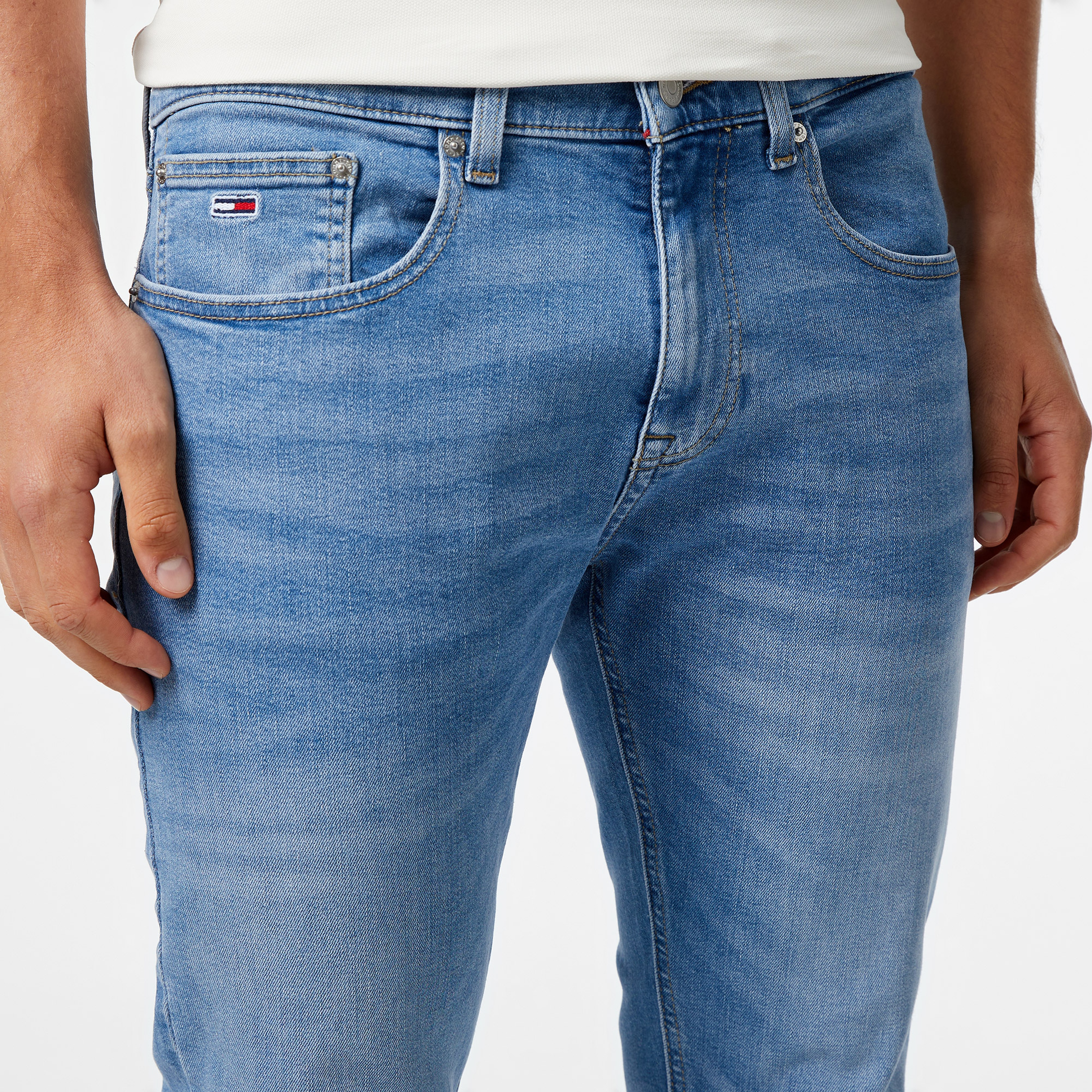 Tommy Hilfiger Jeans Austin Slim Erkek Mavi Jean