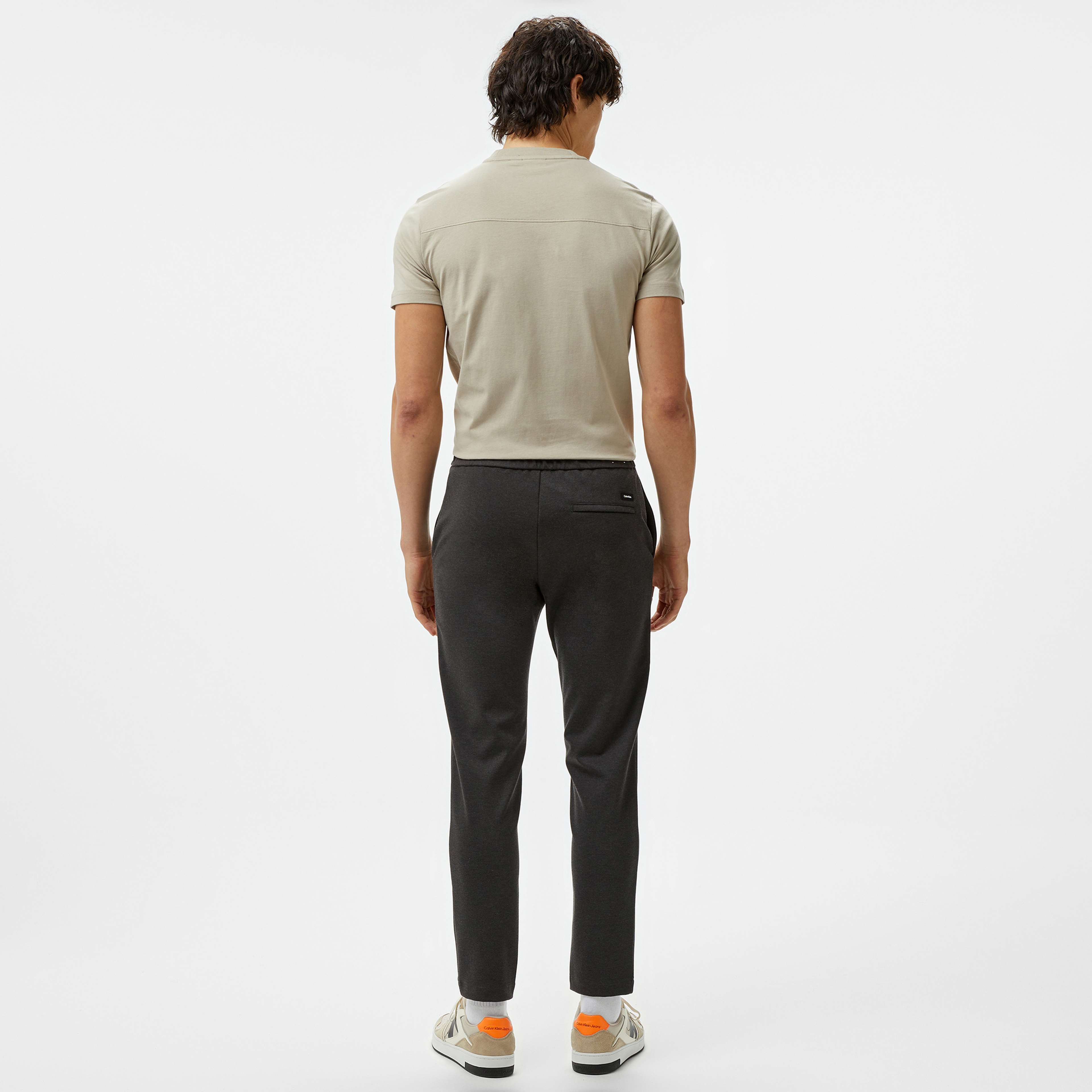 Calvin Klein Comfort Knit Tapered Erkek Gri Pantolon