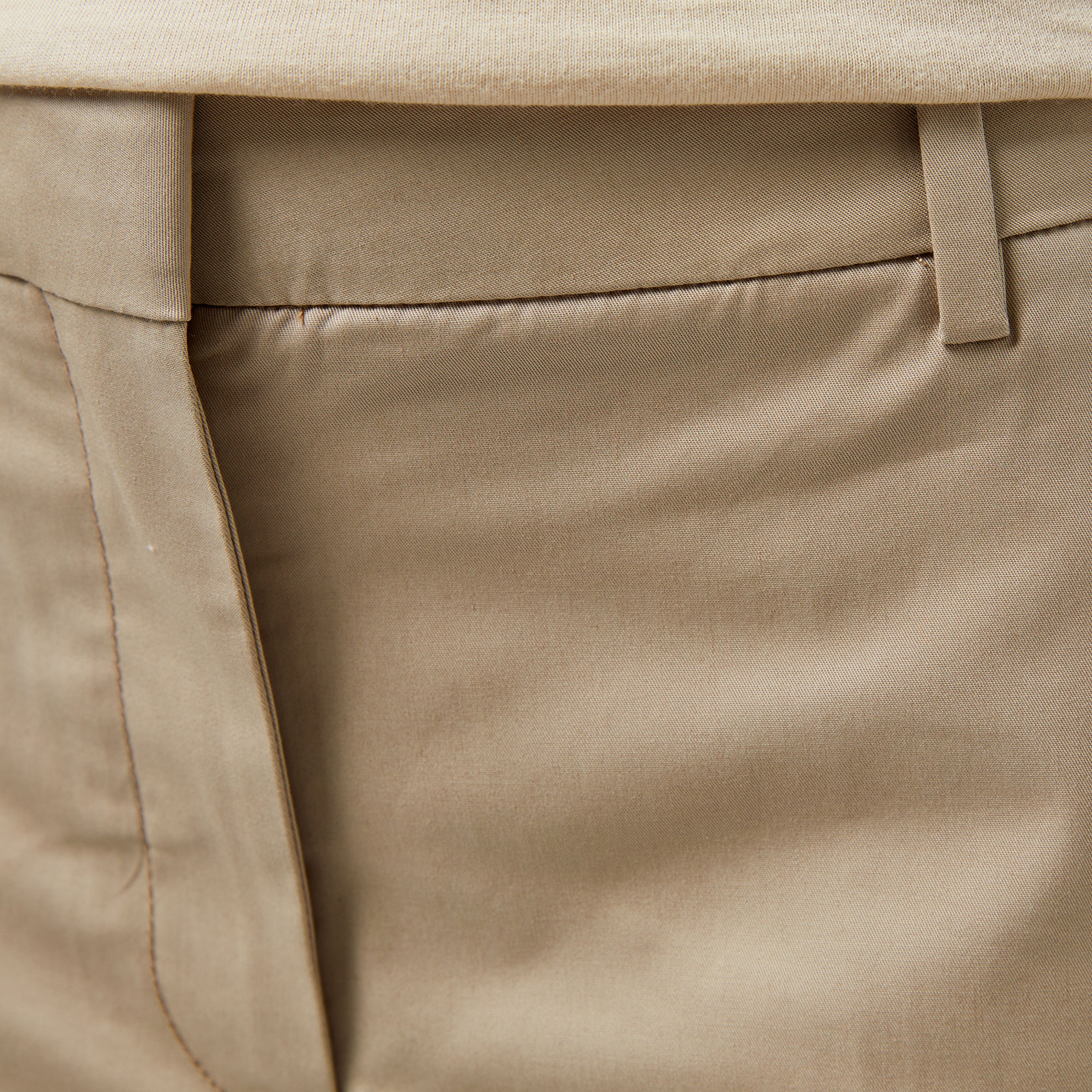 Tommy Hilfiger Slim Straight Kadın Bej Chino Pantolon