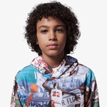 Jordan Jdb MJ Brooklyn Aop Çocuk Çok Renkli  Kapüşonlu Sweatshirt