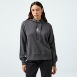 Calvin Klein Jeans Washed Monologo Regular Kadın Gri Hoodie