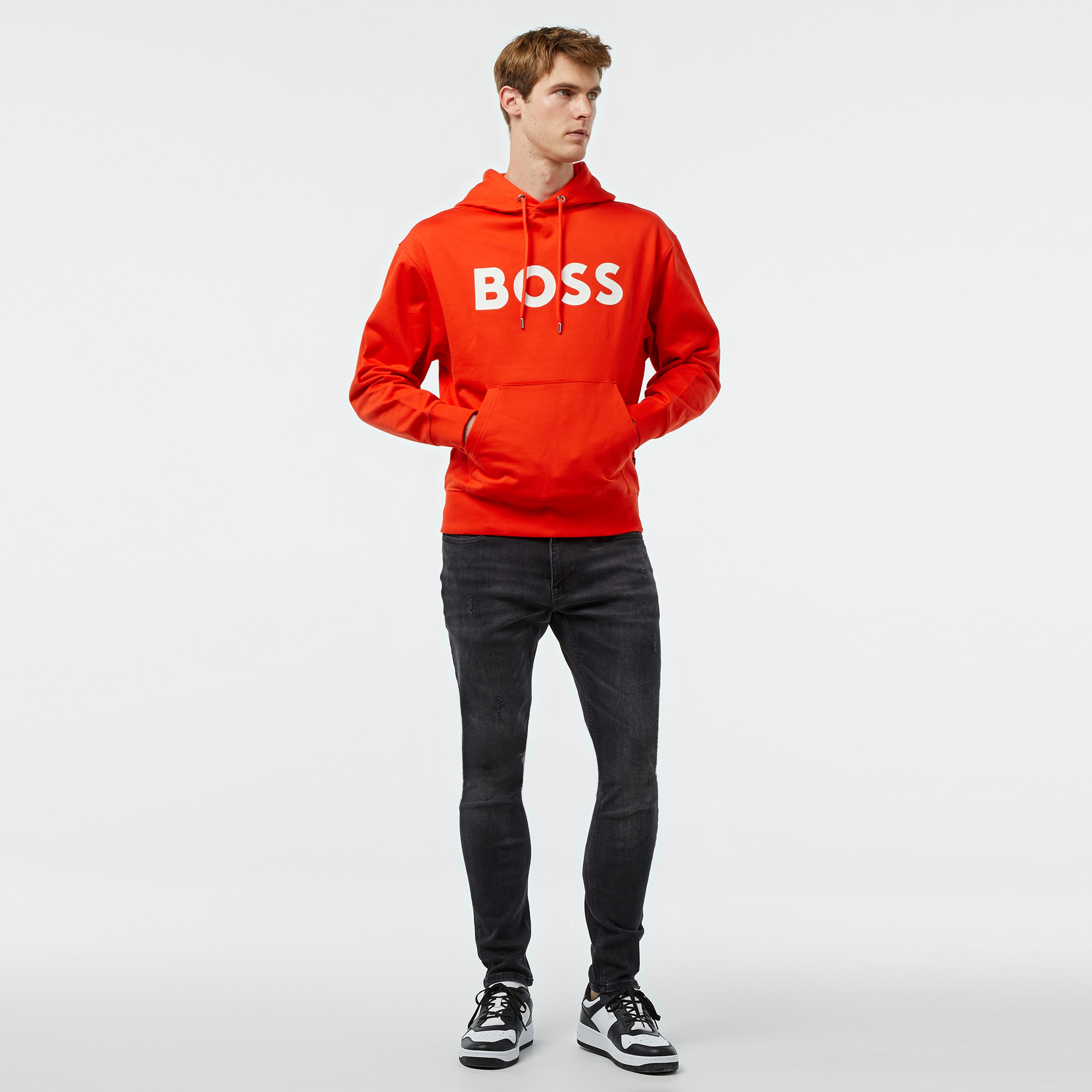 Boss Sullivan 16 Erkek Turuncu Sweatshirt