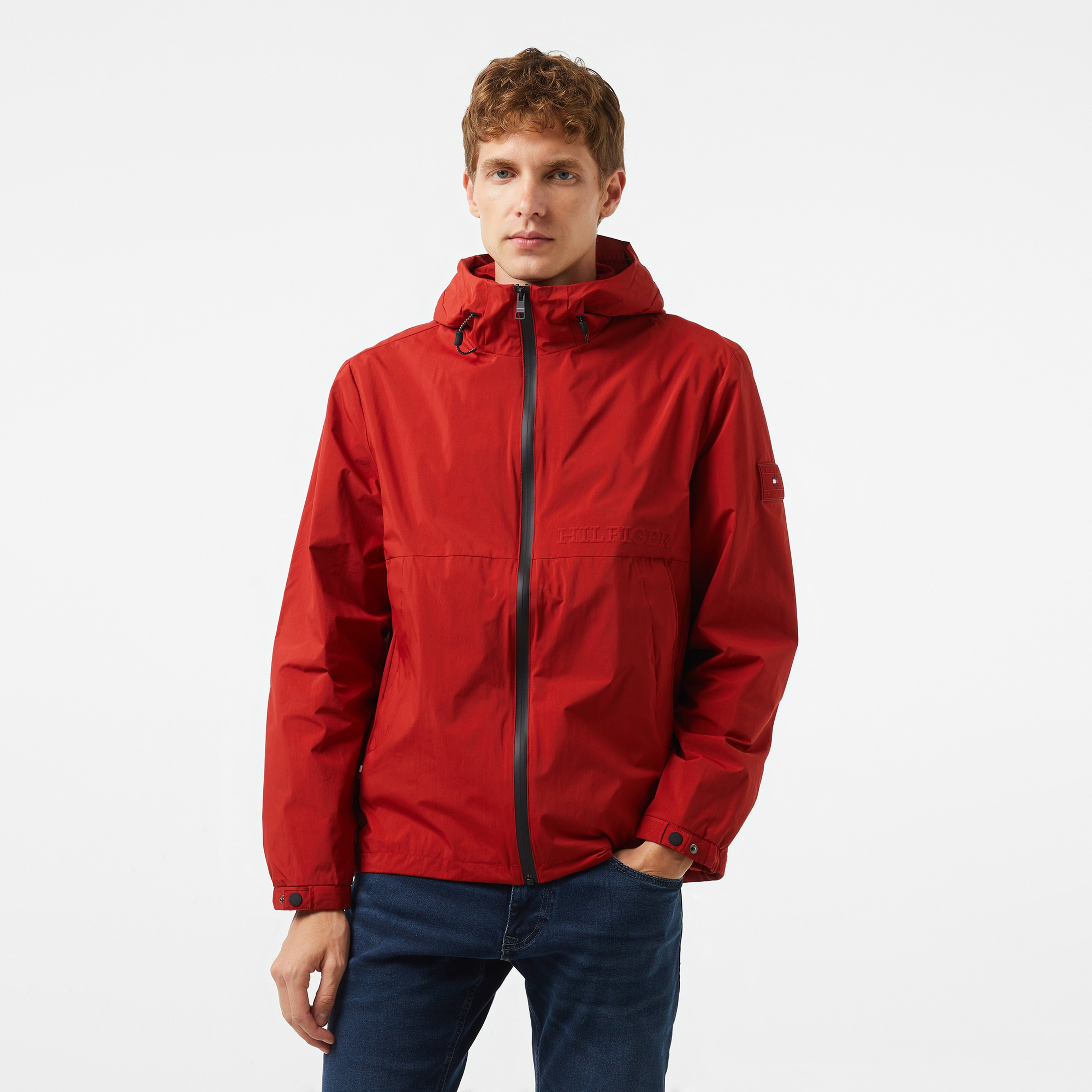 Tommy Hilfiger Erkek Kırmızı Mont