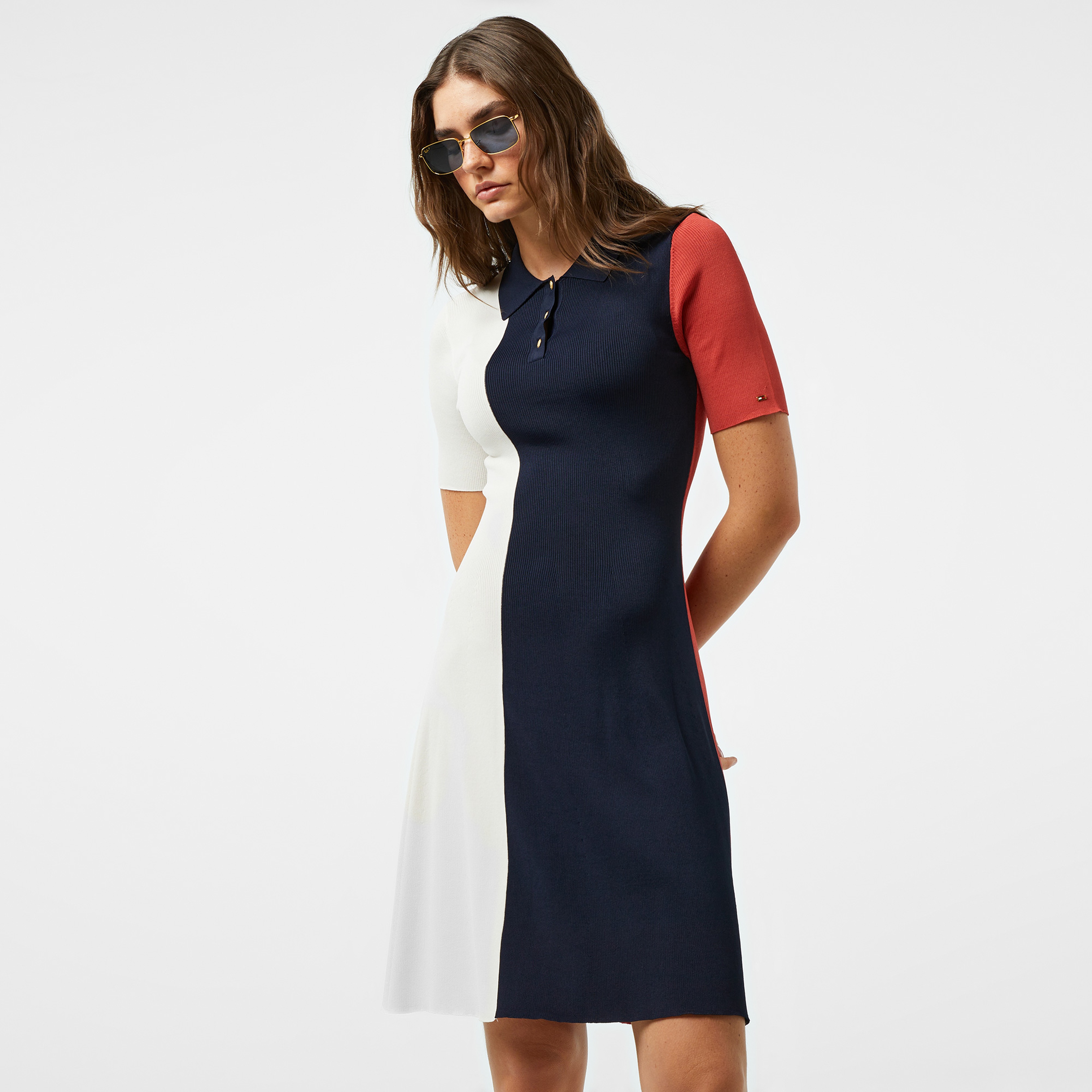 Tommy Hilfiger Kadın Mavi Elbise