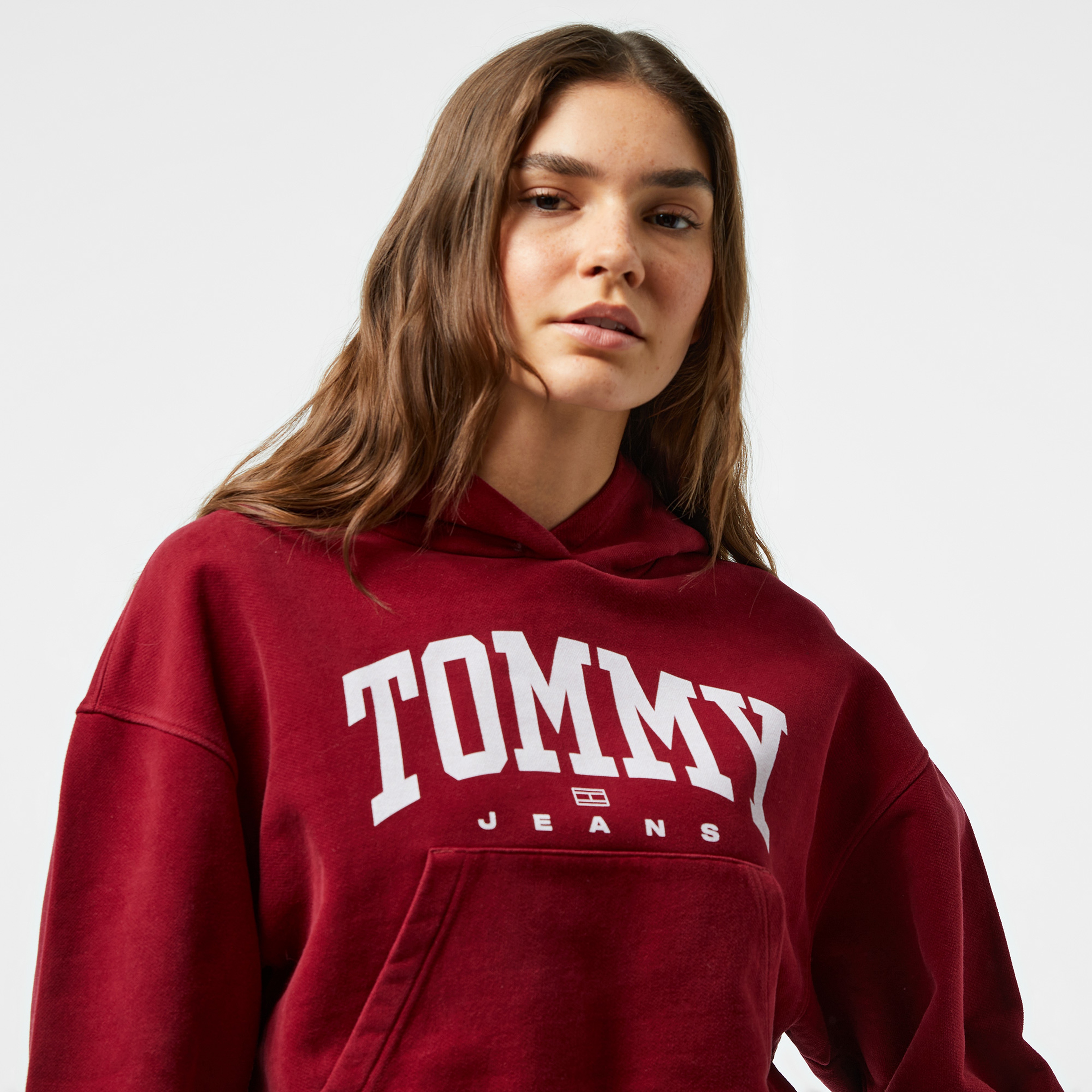 Tommy Jeans Kadın Kırmızı Sweatshirt