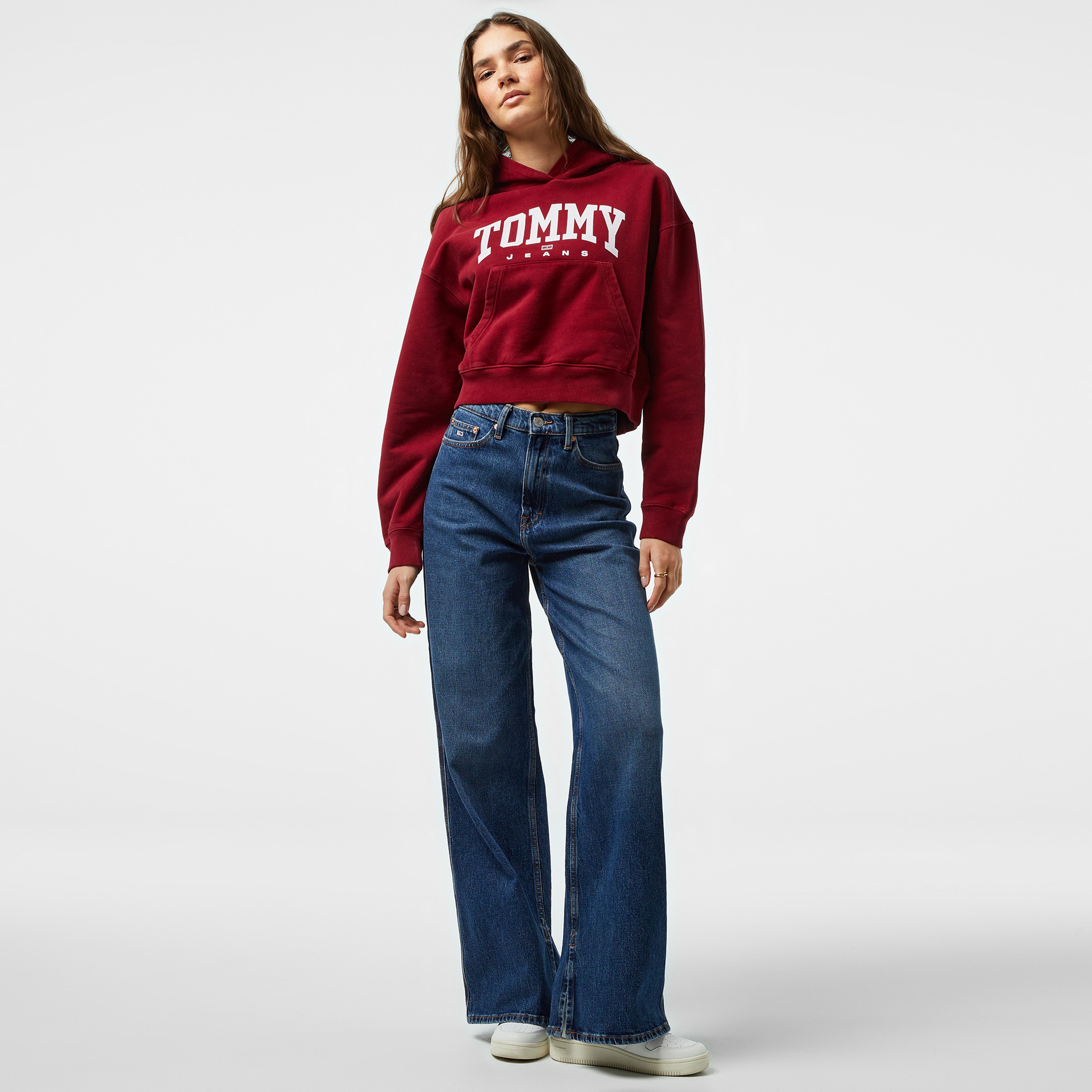 Tommy Jeans Kadın Kırmızı Sweatshirt