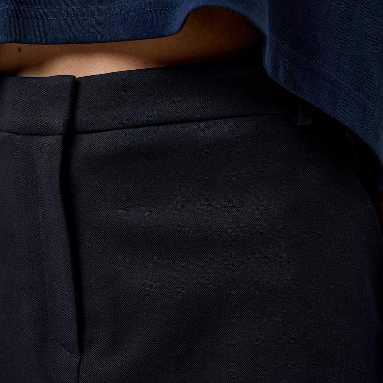 Tommy Hilfiger Core Straight Short Kadın Mavi Etek