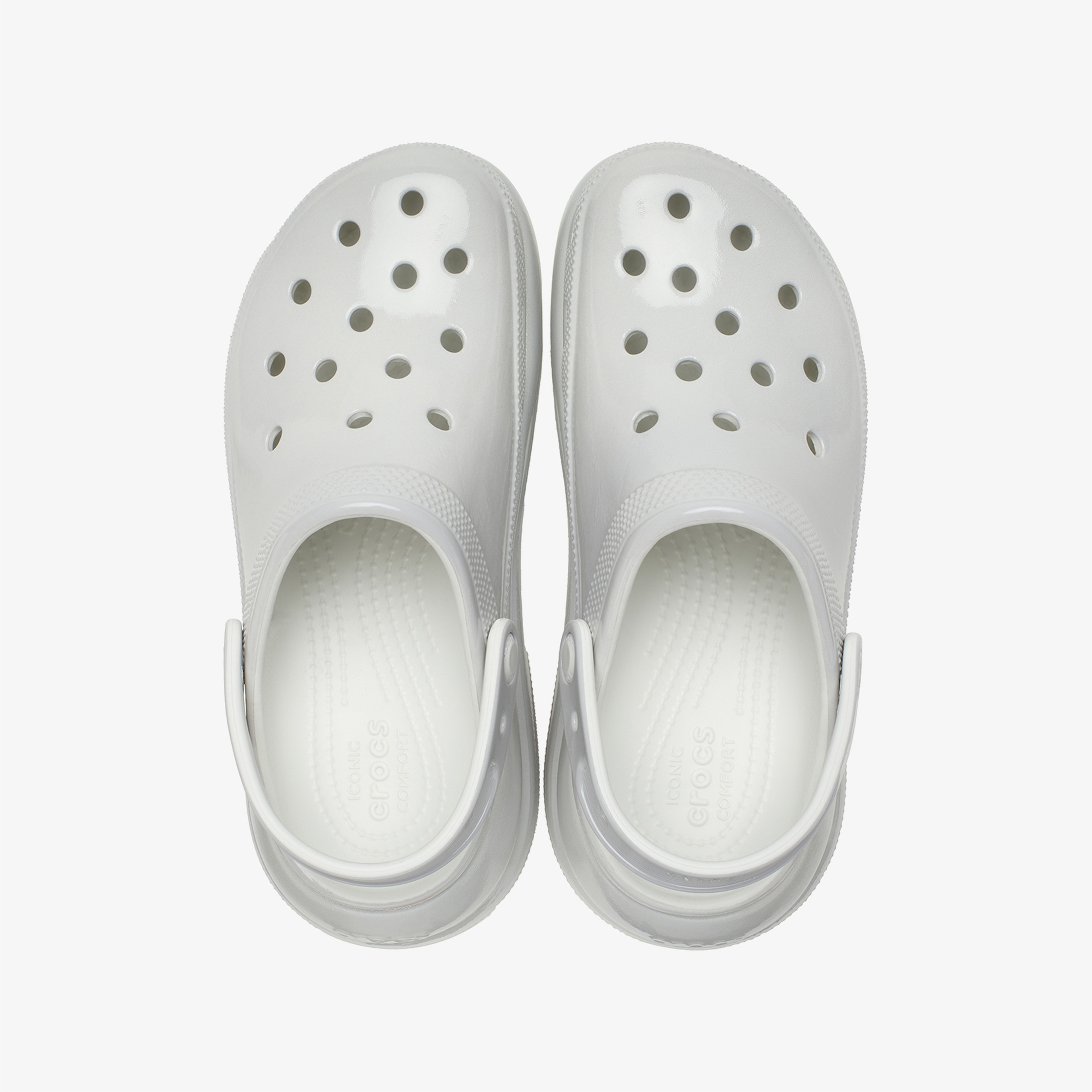 Crocs Crush High Shine Clog Unisex Gri Terlik
