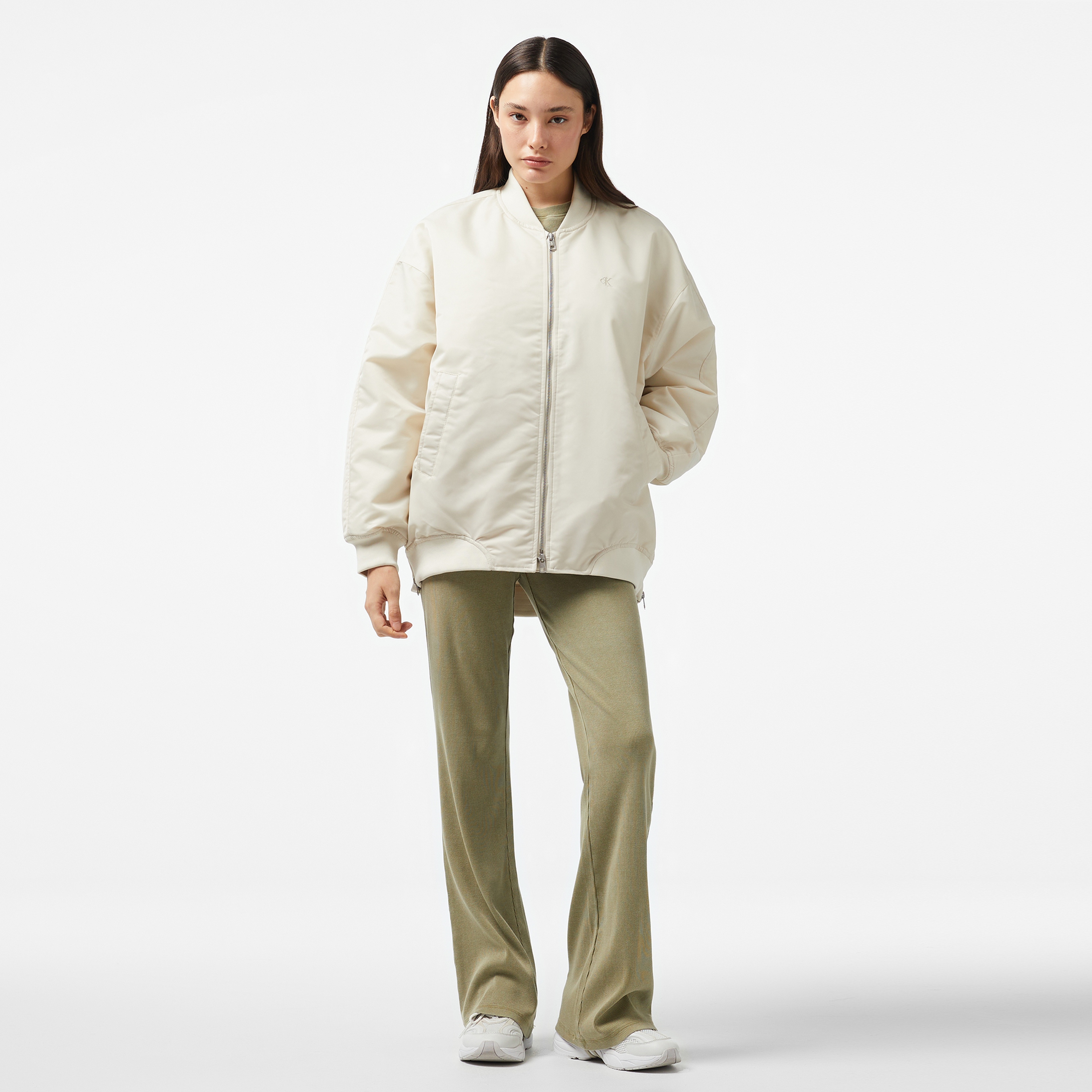 Calvin Klein Jeans Kadın Bej Mont