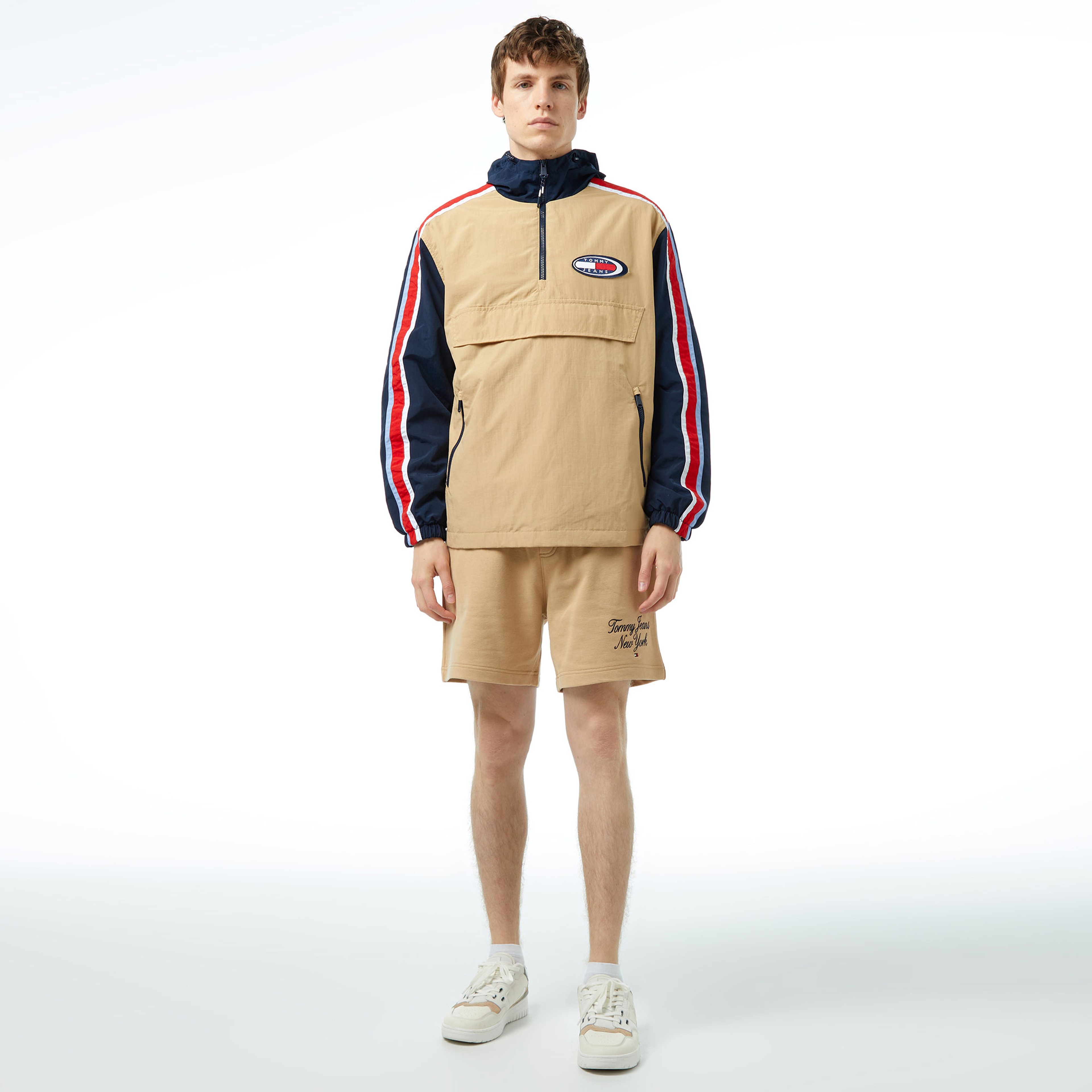 Tommy Jeans Archive Chicago Popover Erkek Bej Ceket