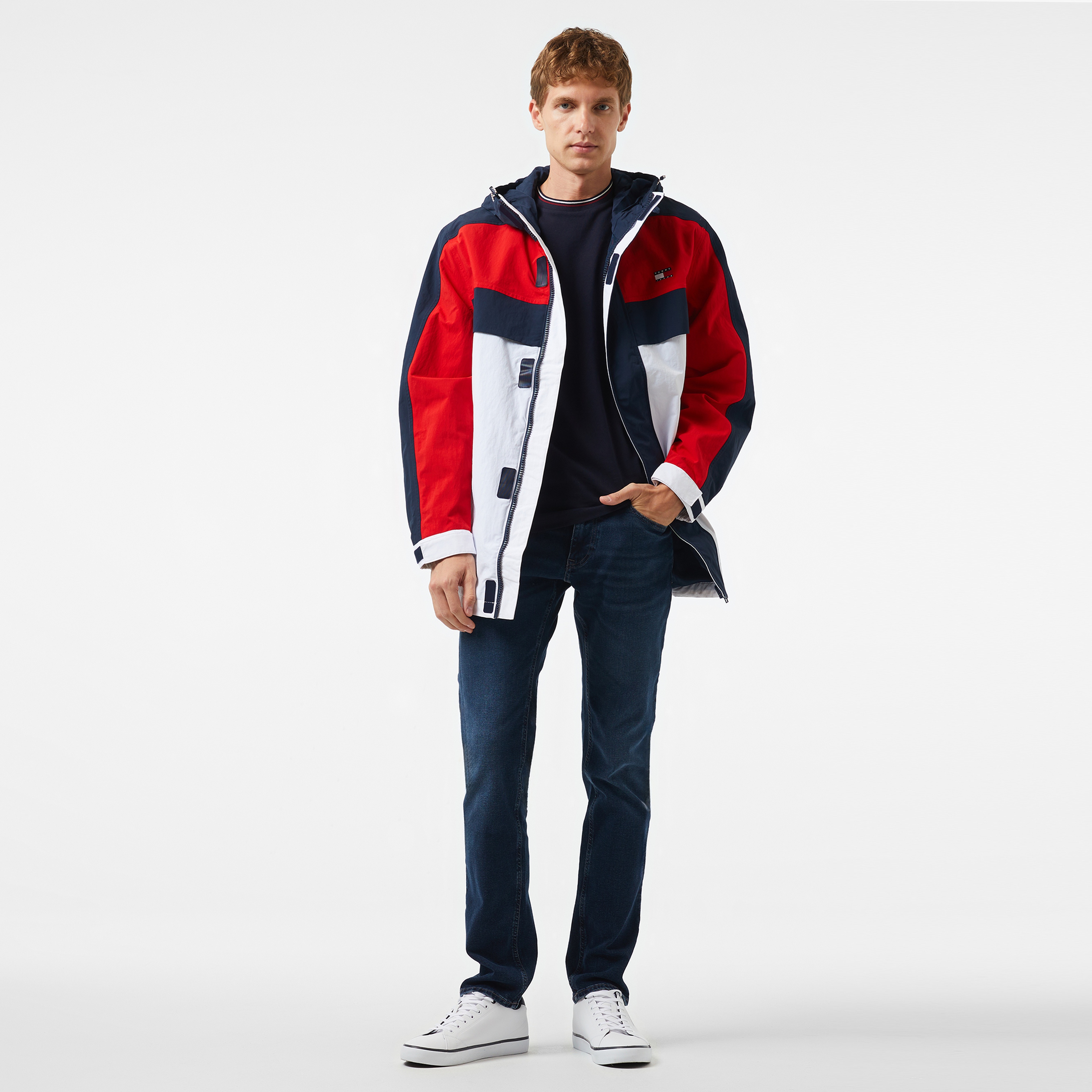 Tommy Jeans Erkek Kırmızı Mont